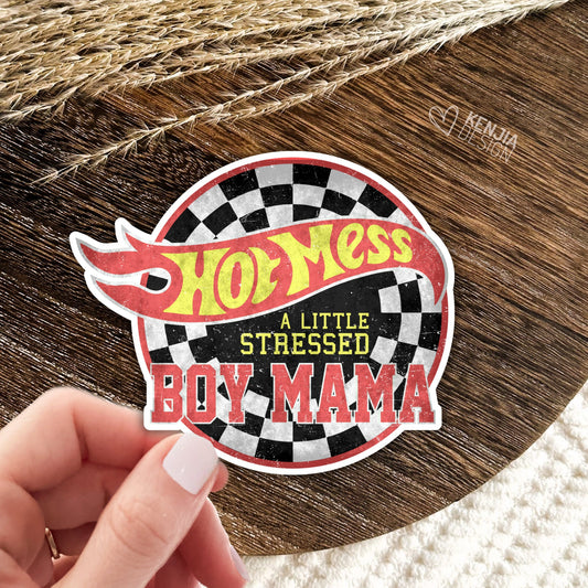 Boy Mama Stickers / Mama's Boy Stickers / Mommy and Me / Mom of Toddler Boys Gifts / Kids Life / Hot Mess Stressed Mama
