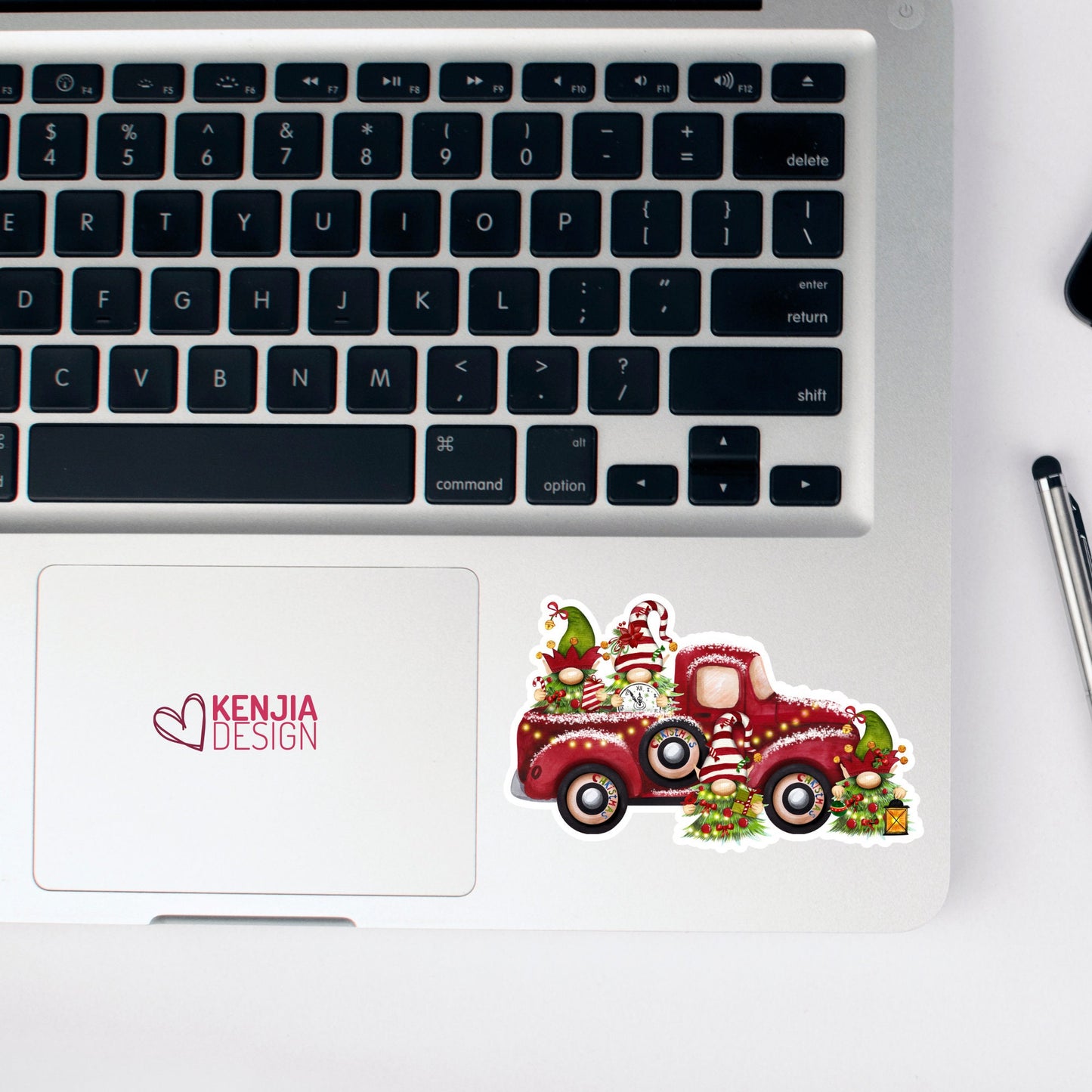 12 Days of Christmas Gnome Stickers  Vintage Red Truck Christmas Deco for Holiday Planner Stickers Gifts, Dishwasher Magnet