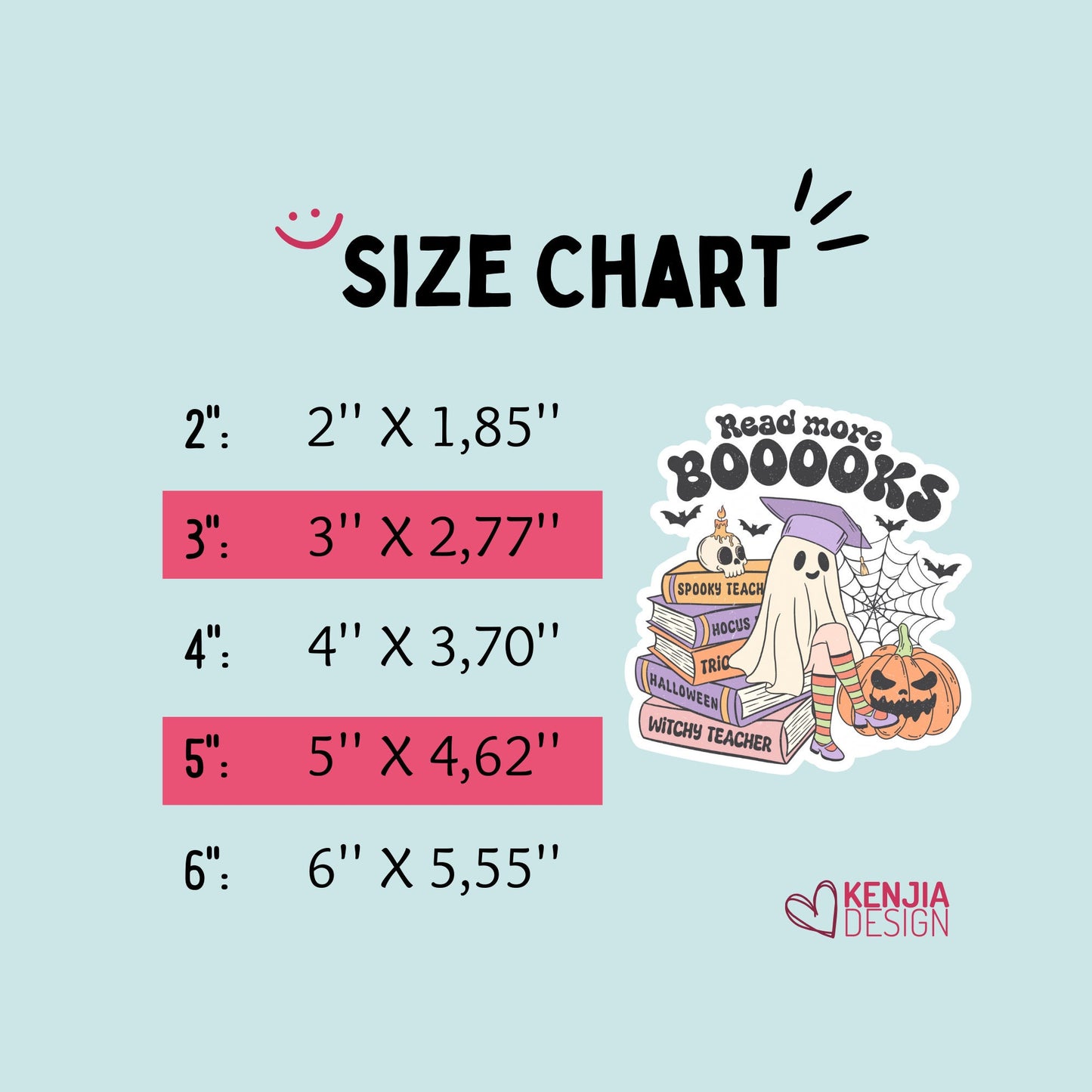 Cute Funny Read more books Stickers  for Halloween | Waterproof Sticker for Kindle Planner Laptop Water Bottle Fridge Magnet