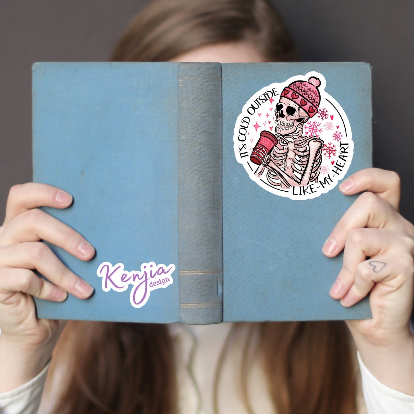 It's Cold Outside Like My Heart Stickers , Planner Stickers, Laptop Stickers, Refrigerator and Dishwasher Magnet
