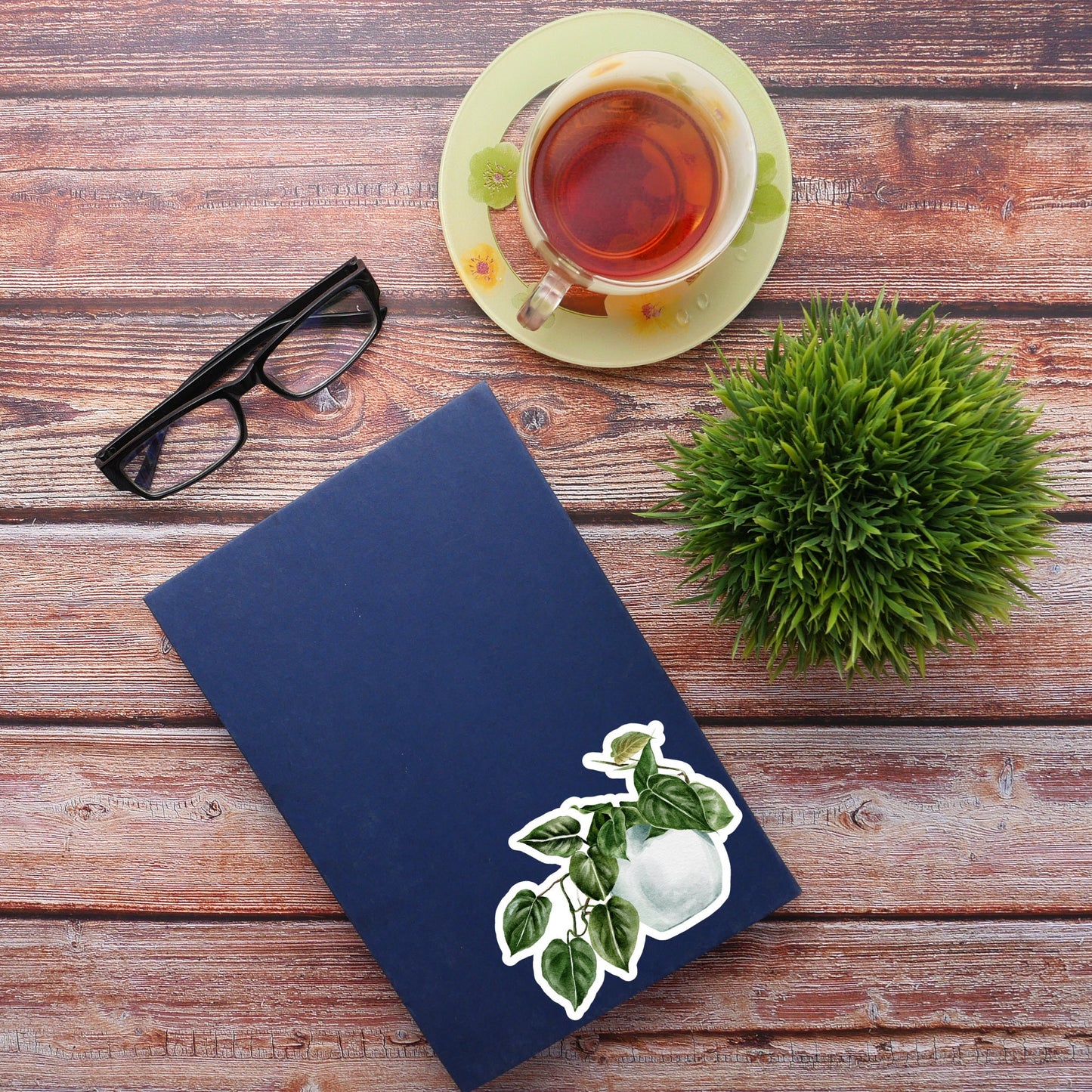 House plants Sticker, Waterproof and Dishwasher Safe Handmade cute Vinyl Sticker for gift, planner, book and laptop stickers