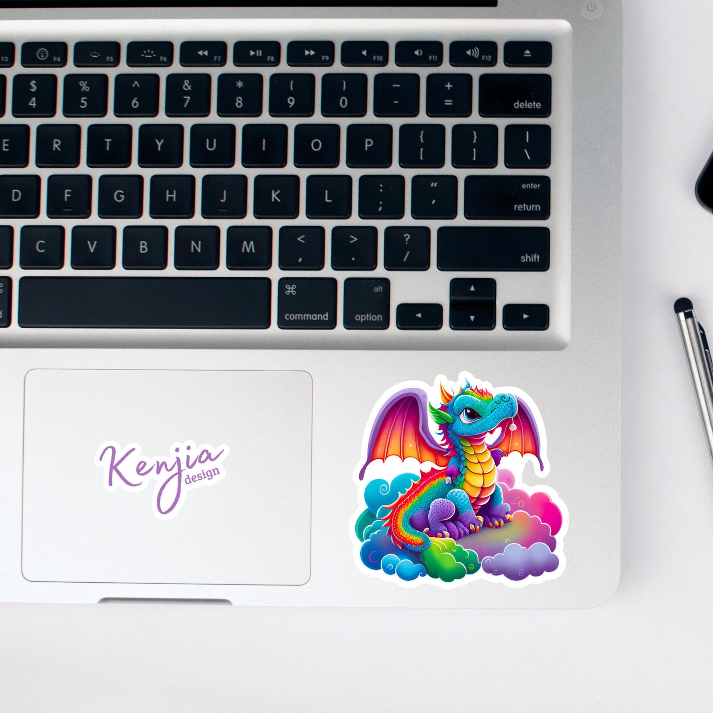 Rainbow Colorful Dragon Stickers, for gift, Waterproof Dishwasher Safe Vinyl stickers for planner, book , laptop stickers