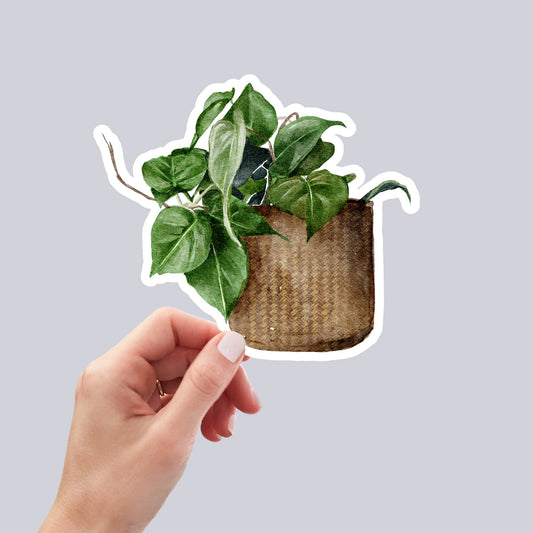 House plants Sticker, Waterproof and Dishwasher Safe Handmade cute Vinyl Sticker for gift, planner, book and laptop stickers