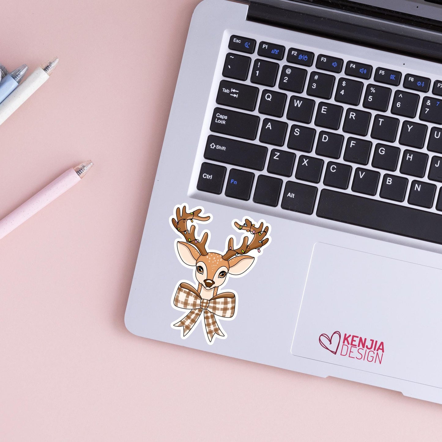 Cute Christmas Reindeer Stickers / Holidays Decor / Holiday Season Decals for Christmas Tree / Tis the Season / Kindle Stickers