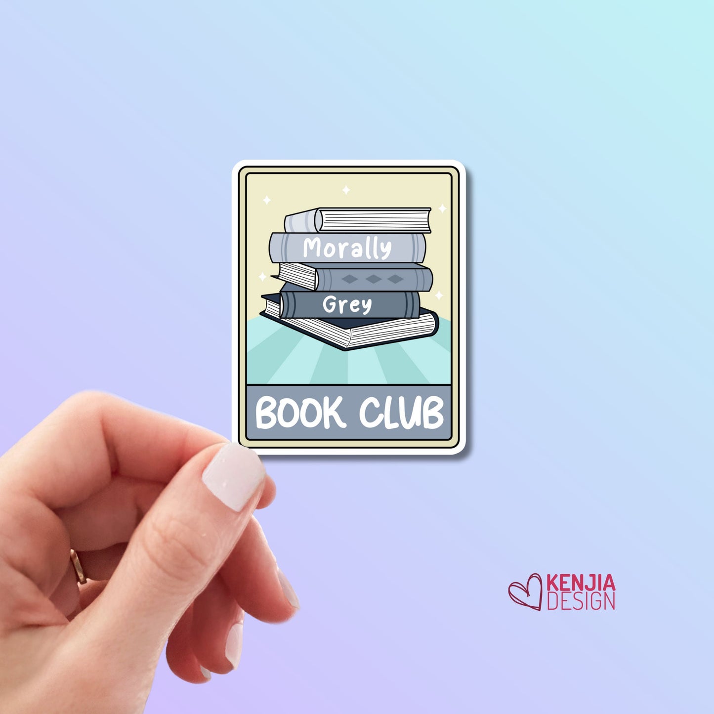 Morally Grey Book Club Stickers , Book Lover gift, Bookish Stickers, Smut Reader, Reading lover, E-reade, Bookish Merch