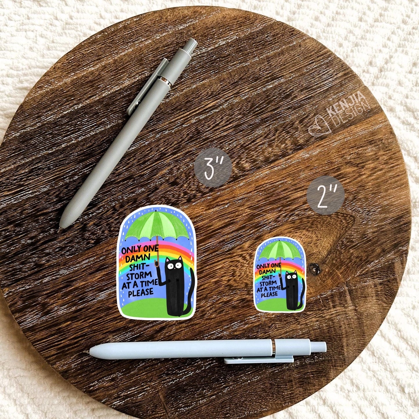 Only One Damn Shit-Storm At A Time Please Stickers / Mental Health Stickers / You Are Enough / Motivational Quote / Kindle Stickers