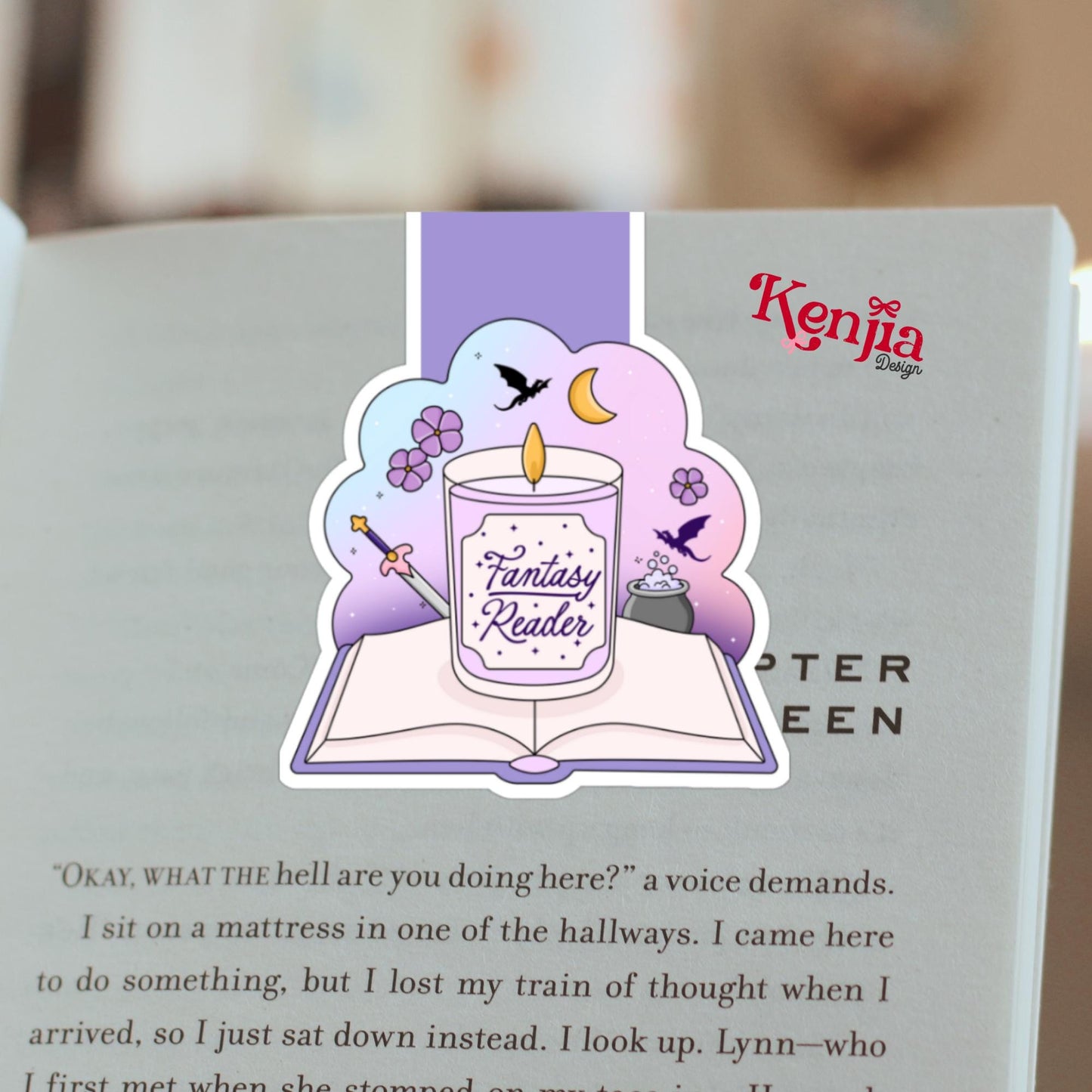 Fantasy Reader Magnetic Bookmark / Dragon Book / Booktok / Book Lover Gift / Funny Bookish Bookmark / Bookish Merch / Reading Lover