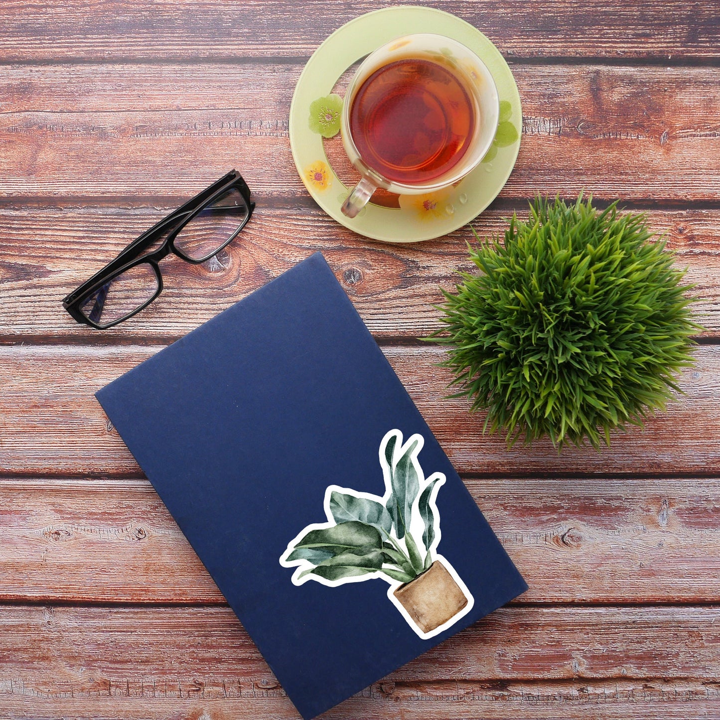 House plants Sticker, Waterproof and Dishwasher Safe Handmade cute Vinyl Sticker for gift, planner, book and laptop stickers