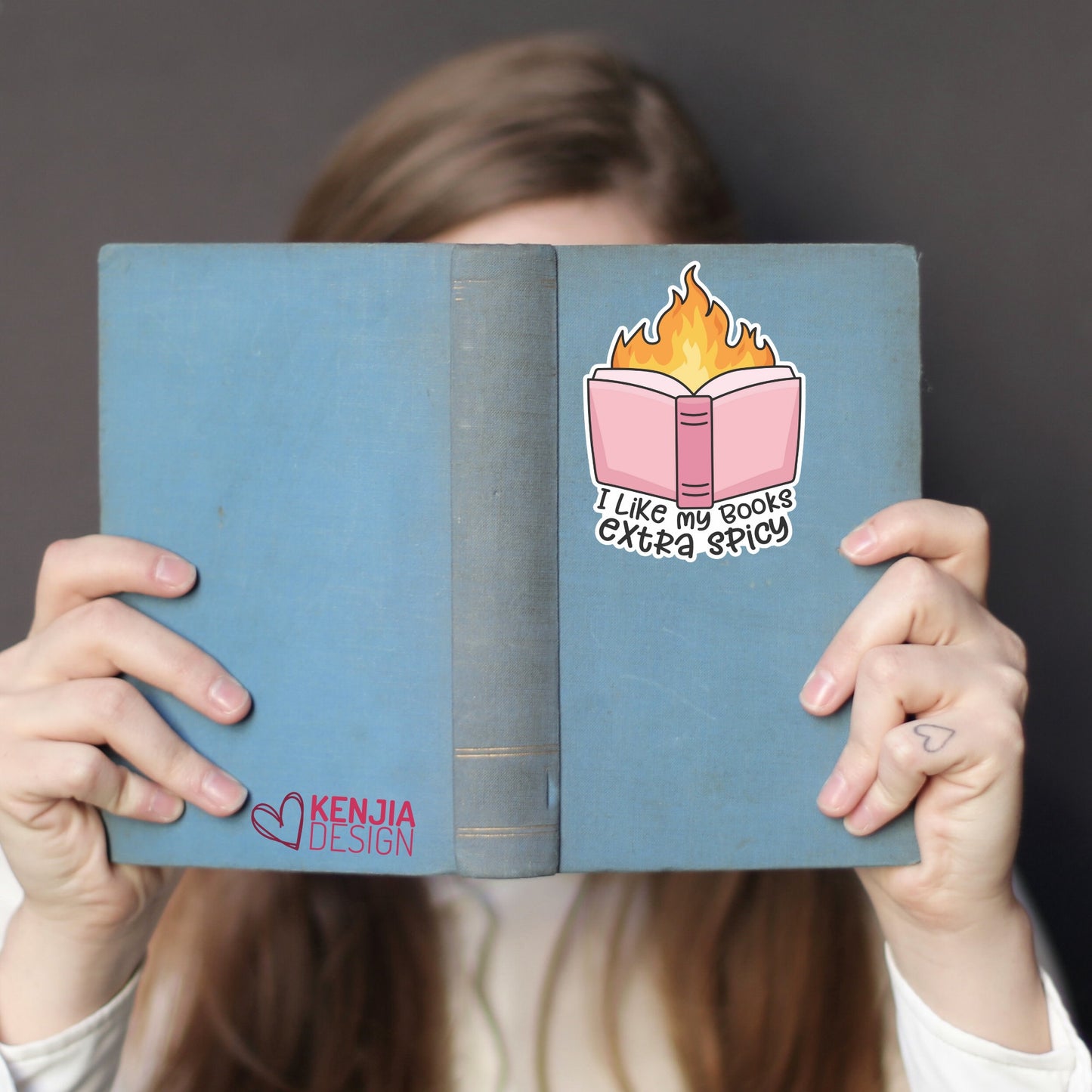 I Like My Books Extra Spicy Stickers , Book Lover gift, Bookish Merch, Kindle Stickers, Smut Reader, Reading lover
