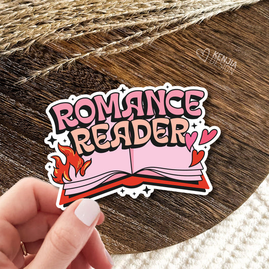 Romance Reader Sticker / Bookish Stickers / Book Lover Gift / Bookish Merch / Kindle Sticker / Waterproof /  Reading Lover / E-Reader