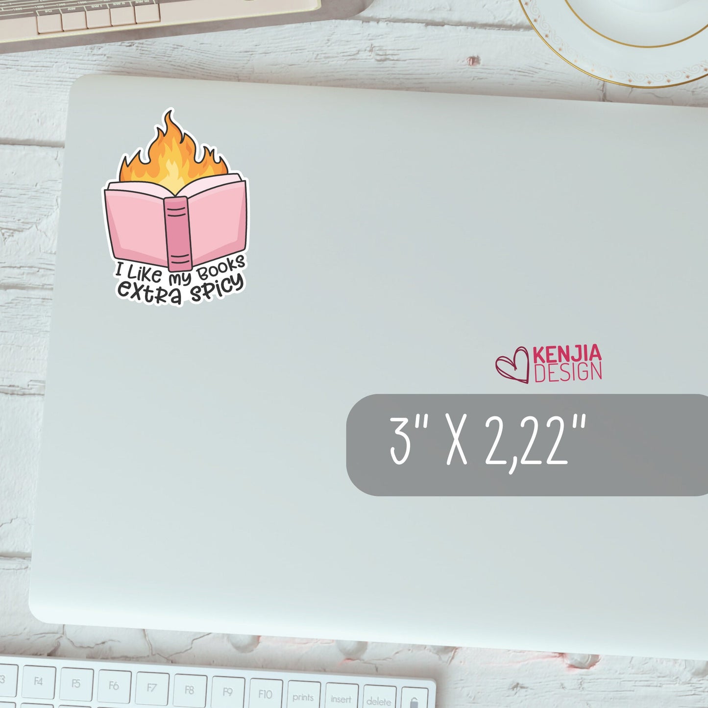 Extra Spicy Book Stickers for Book Lover gift, Bookish Merch, Kindle Stickers, Smut Reader, Reading Lover, E-Reader Waterproof Vinyl Sticker