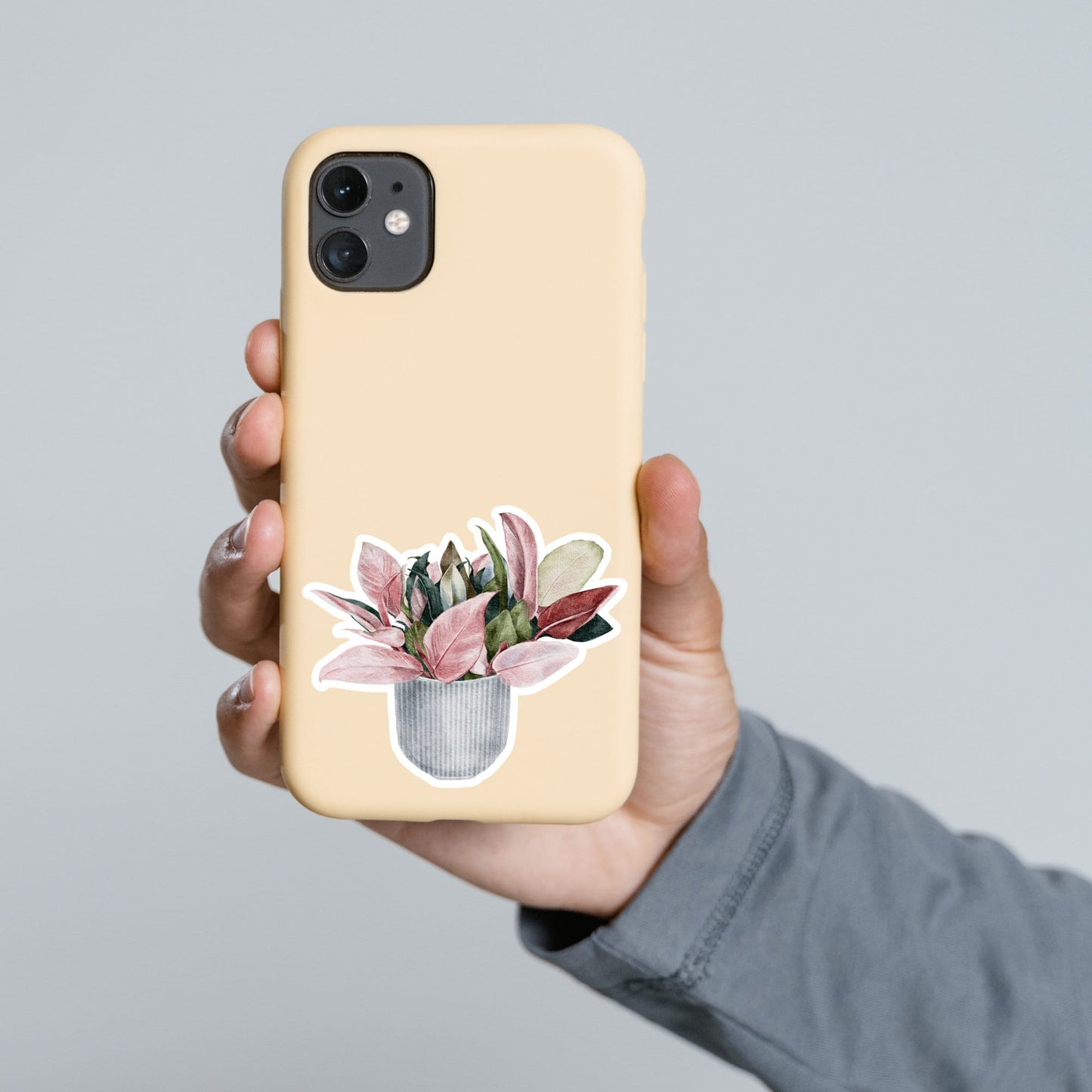House plants Sticker, Botanical Waterproof Handmade cute Vinyl Sticker for plant mom gift, planner, book and laptop stickers
