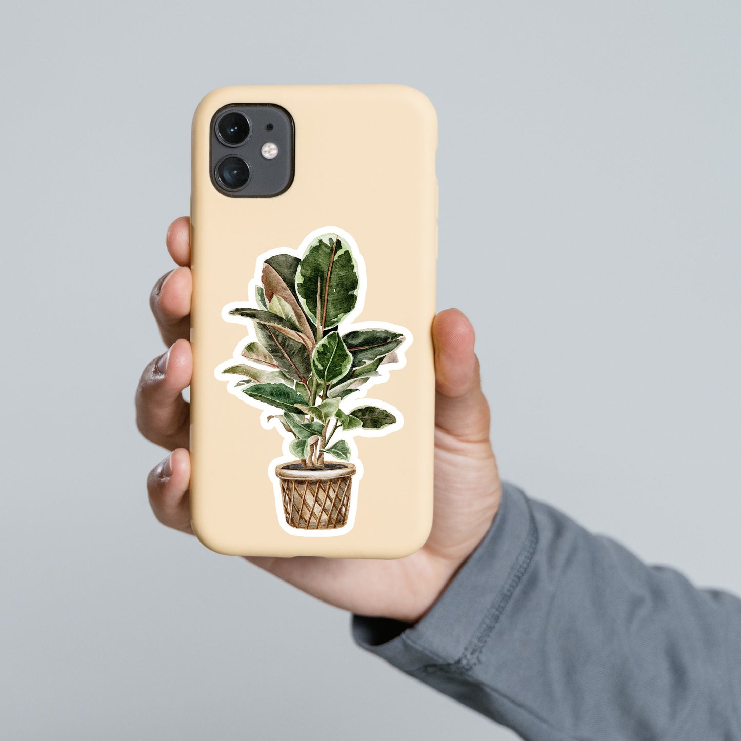 House plants Sticker, Waterproof and Dishwasher Safe Handmade cute Vinyl Sticker for gift, planner, book and laptop stickers