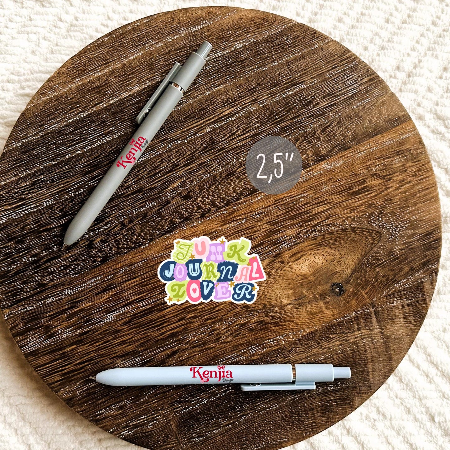 Junk Journal Lover Sticker / Cute Journaling Decal / Colorful Scrapbook Lover Sticker / Bookish Stationery Gift