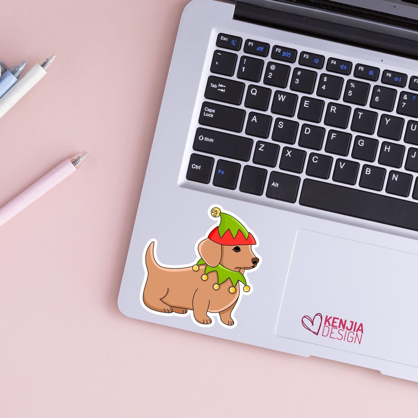 Christmas Dog Stickers / Dog Lover Gift / Cute Puppy Holiday Season Decals for Christmas Tree / Tis the Season / Kindle Stickers