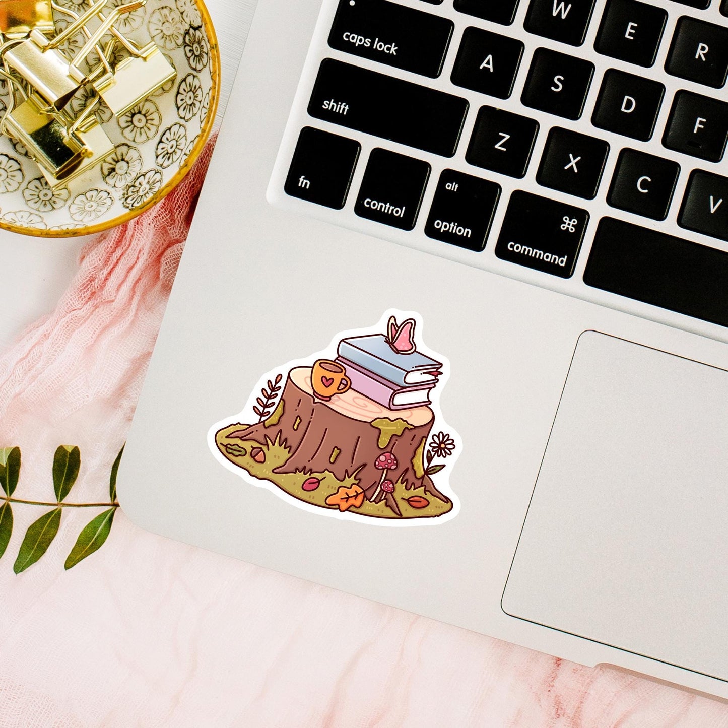 Autumn Bookish Sticker / Book Lover Gift / Fall Reader Decal / Reading Season Vibes / TBR Pile Life / Cute Bookworm / October Reads
