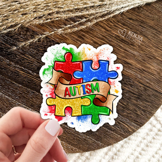 Autism Puzzle Pieces Stickers  / Autism Awareness / Mental Health Matters / Neurodiversity, Neurospicy Stickers for Kindle