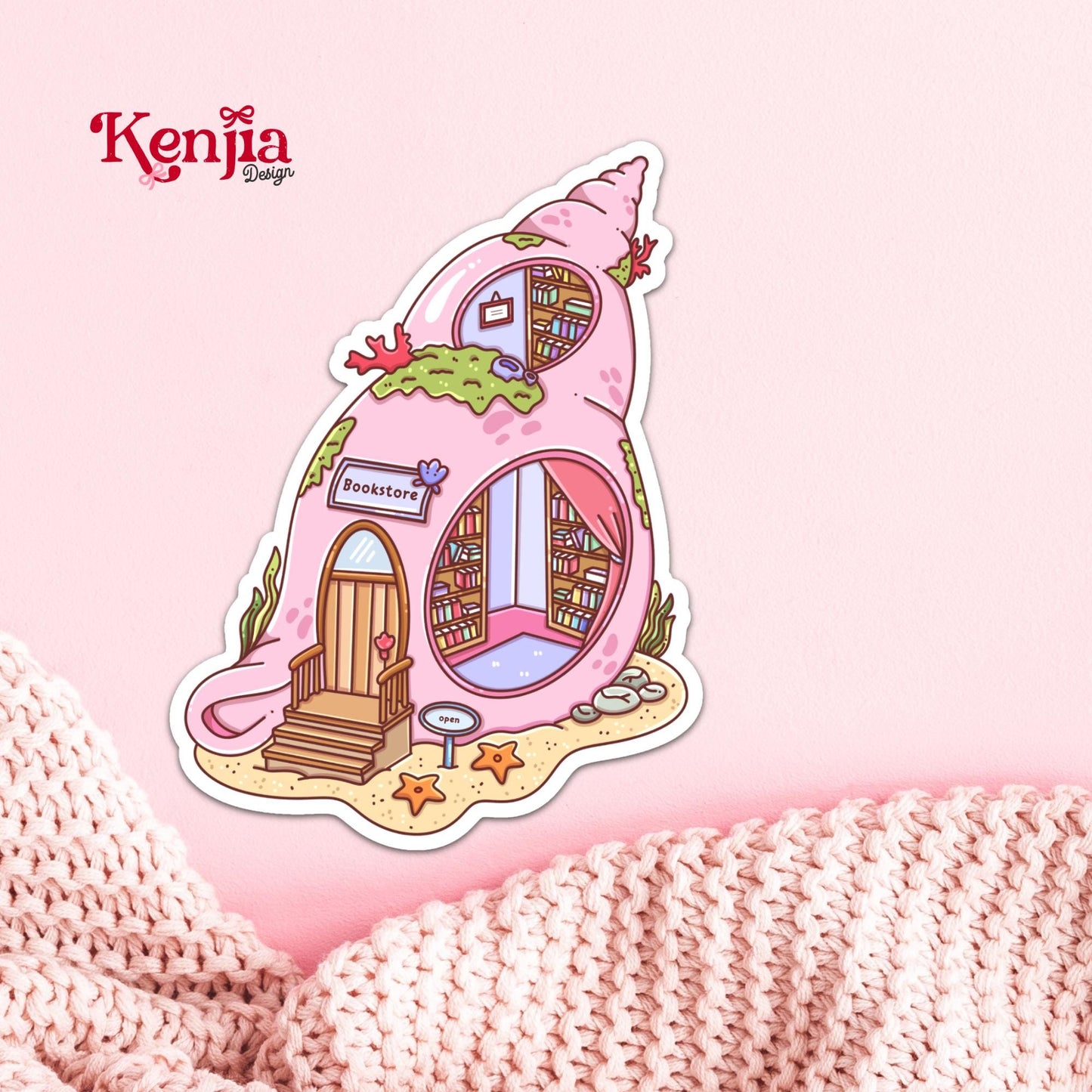 Summer Bookstore Sticker / Beach Reading / Book stickers / Booktok / Kindle Stickers / Book Lover Gift / Bookish Stickers