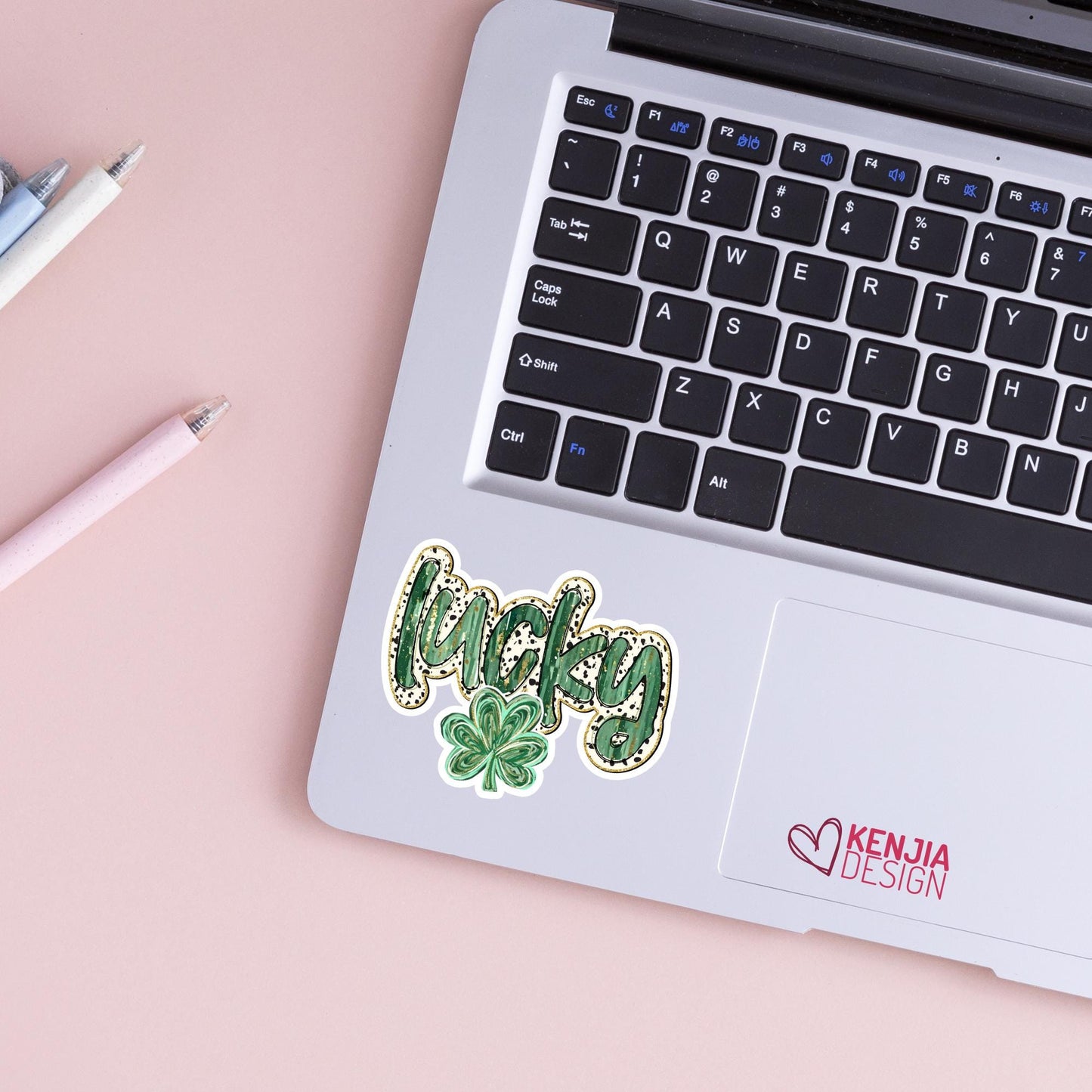 Lucky St Patrick's Day Stickers / Patrick Day Shamrock / Four Leaf Clover / Irish Kindle Stickers