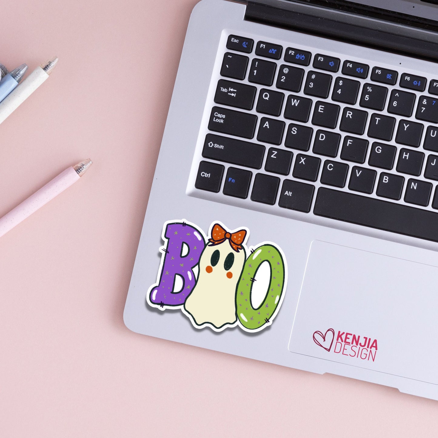 BOO Halloween Stickers, Halloween Planner Stickers, Spooky Cute Ghost, Decoration for Phone Case, Mug, Kindle, Car, Planner, Laptop, Journal