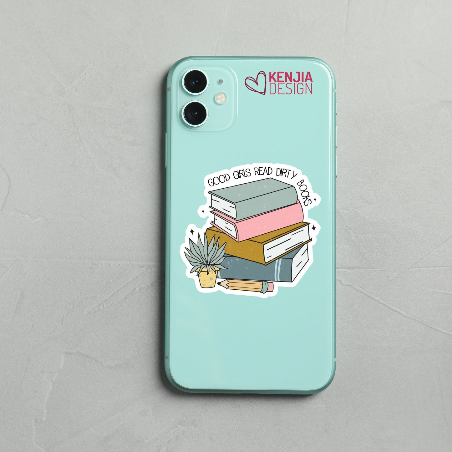 Funny Good Girls Read Dirty Books Stickers  | Waterproof Sticker for Planner, Kindle, Laptop Water Bottle Fridge Magnet / Bookish