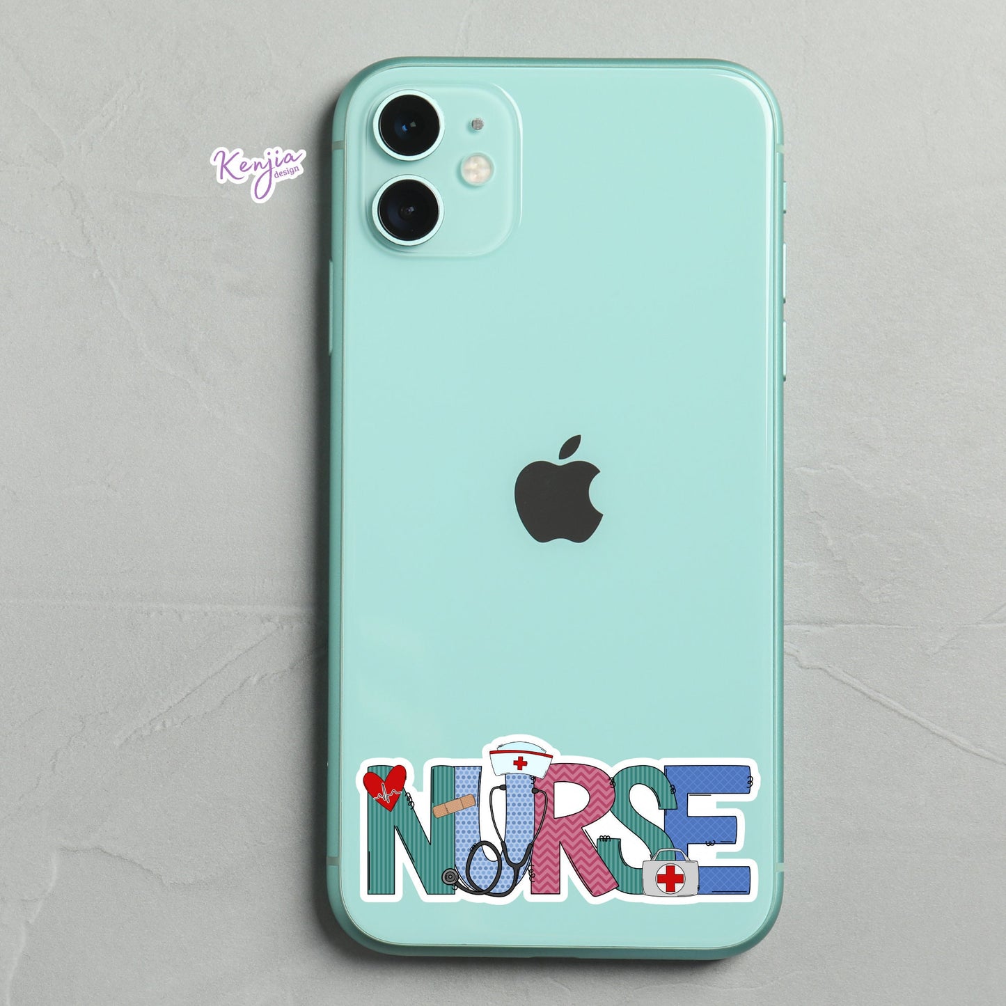 Cute Handmade Colorful Nurse Words, Nurse Stickers and Magnet, Medical Healthcare Sticker Waterproof Vinyl Sticker for gift, planner, laptop