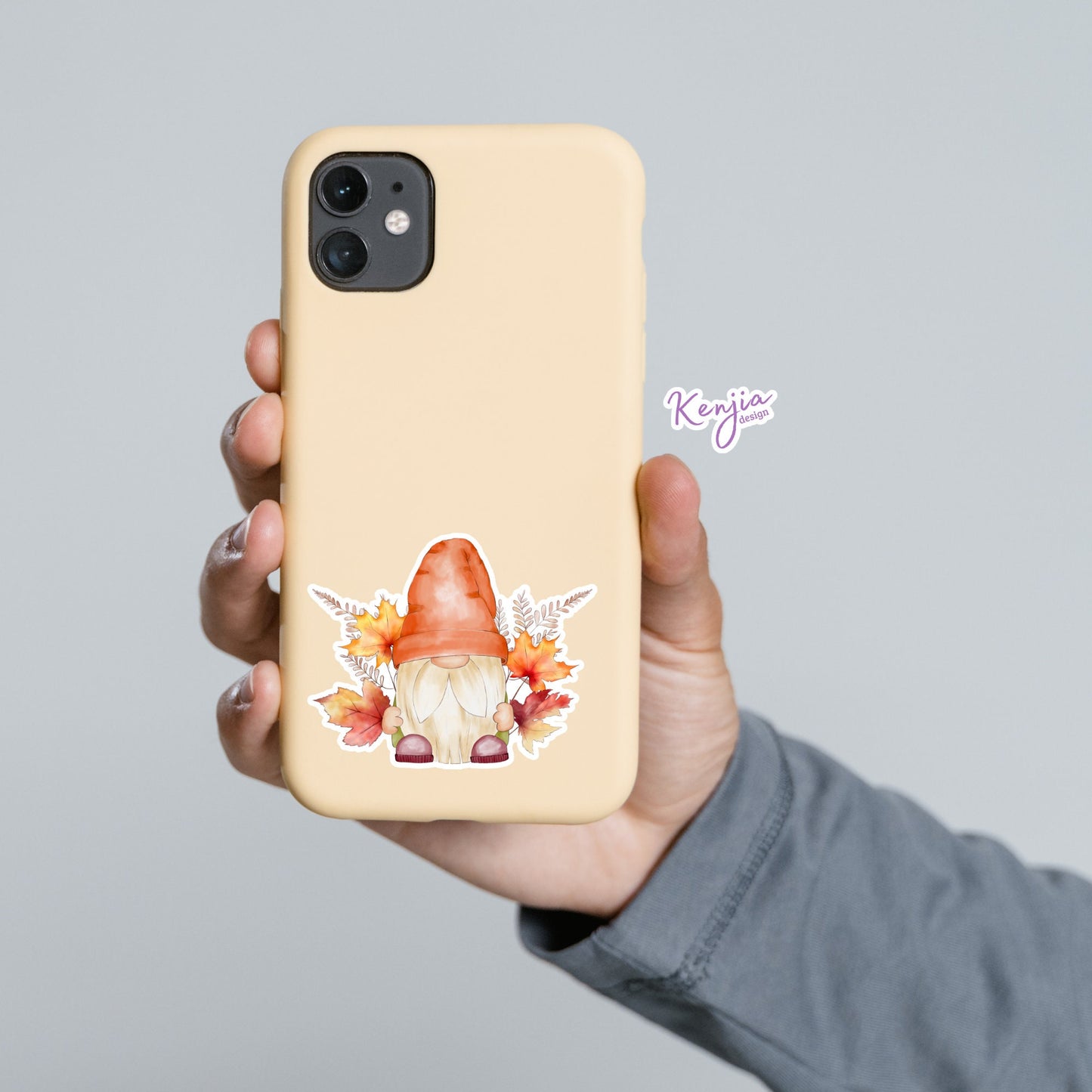 Cute Funny Fall Halloween Gnome Stickers and Fridge Magnets for Planner, Hydroflask, MacBook Computer, Luggage, Party, Best Friend Gift