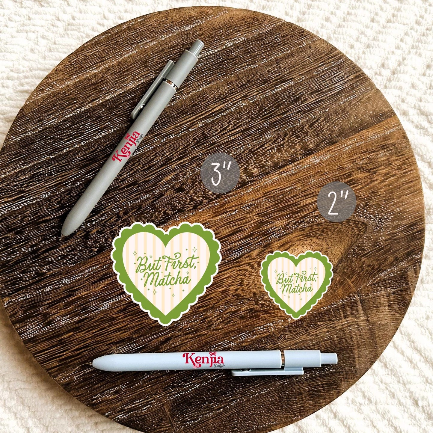 But First Matcha Sticker / Cute Matcha Lover Heart Sticker / Wellness Drink / Tea Lover / Barista Gift / Kindle Stickers / Water Bottle Gift