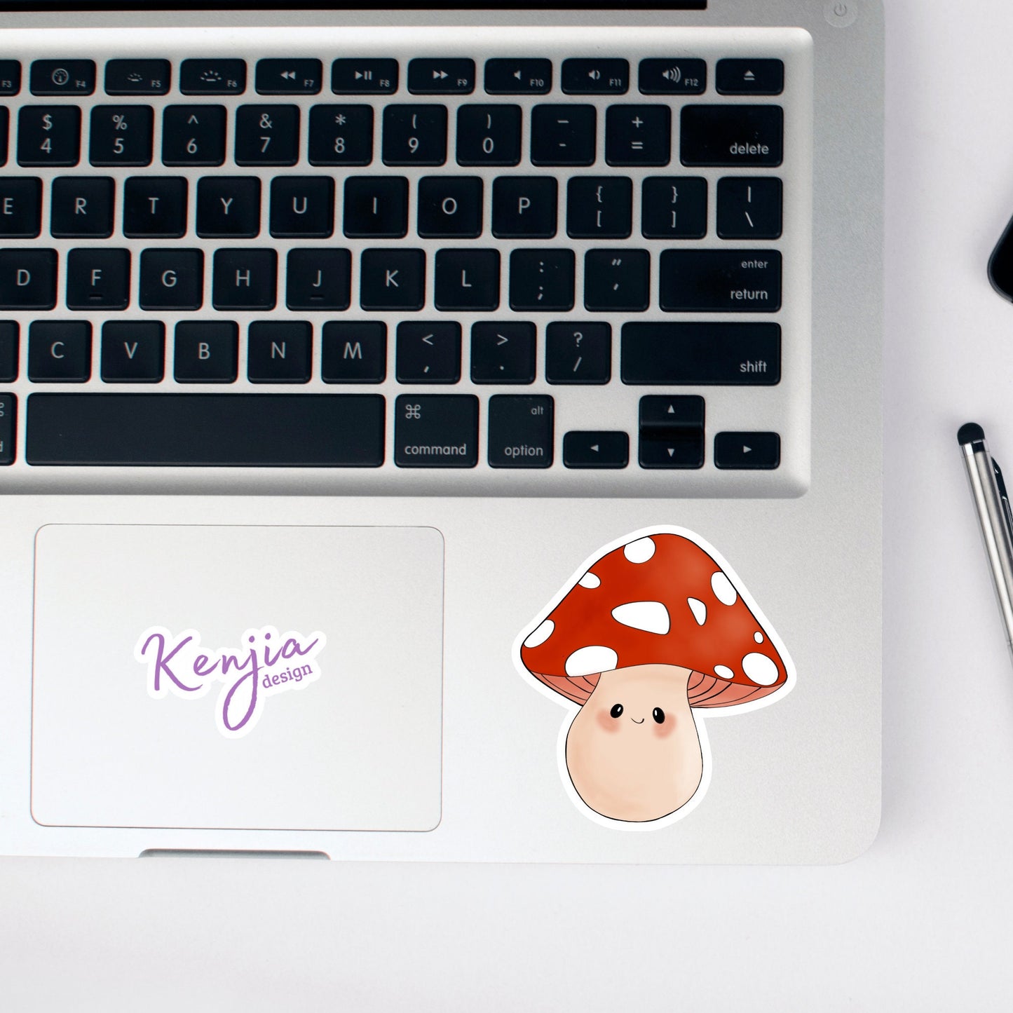 Cute handmade Mushroom Sticker in Vinyl, for gift, Waterproof and Dishwasher Safe for planner, book , laptop stickers
