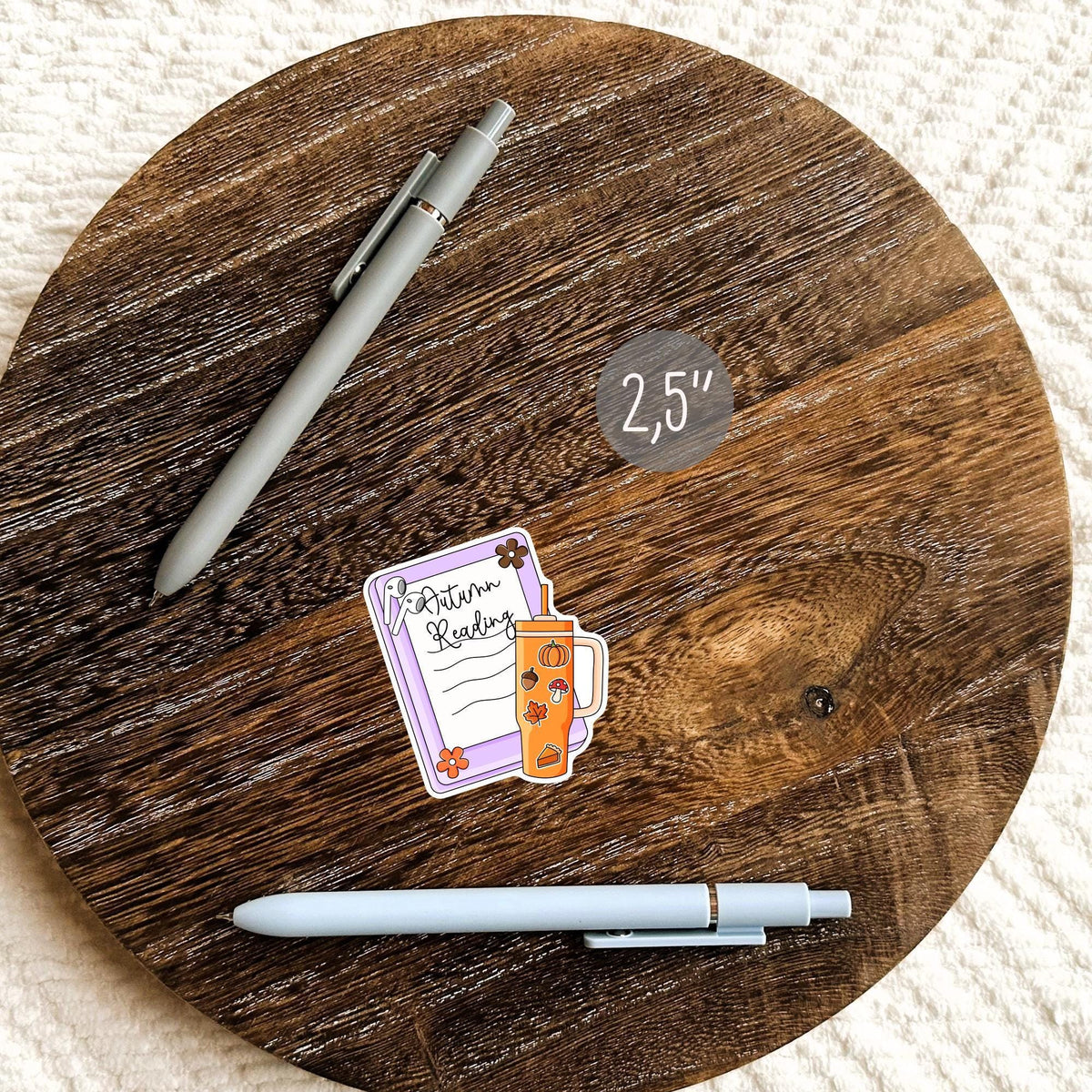 Autumn Reading Kindle Sticker / Fall Bookish Gift / Reader Sticker / Book Lover Gift / Cozy Fall Reader / Autumn Book Lover Gift / Kindle