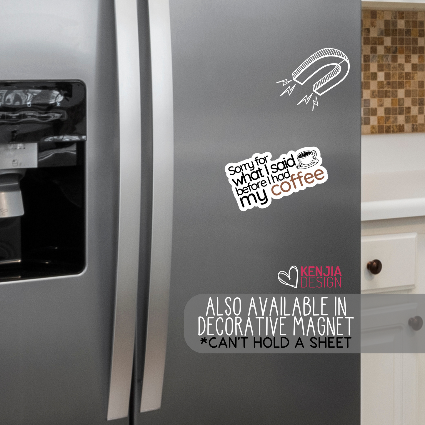 Sorry for What I Said Before I Had My Coffee Stickers  / Funny Coffee Lover Quote / Fulled By Coffee