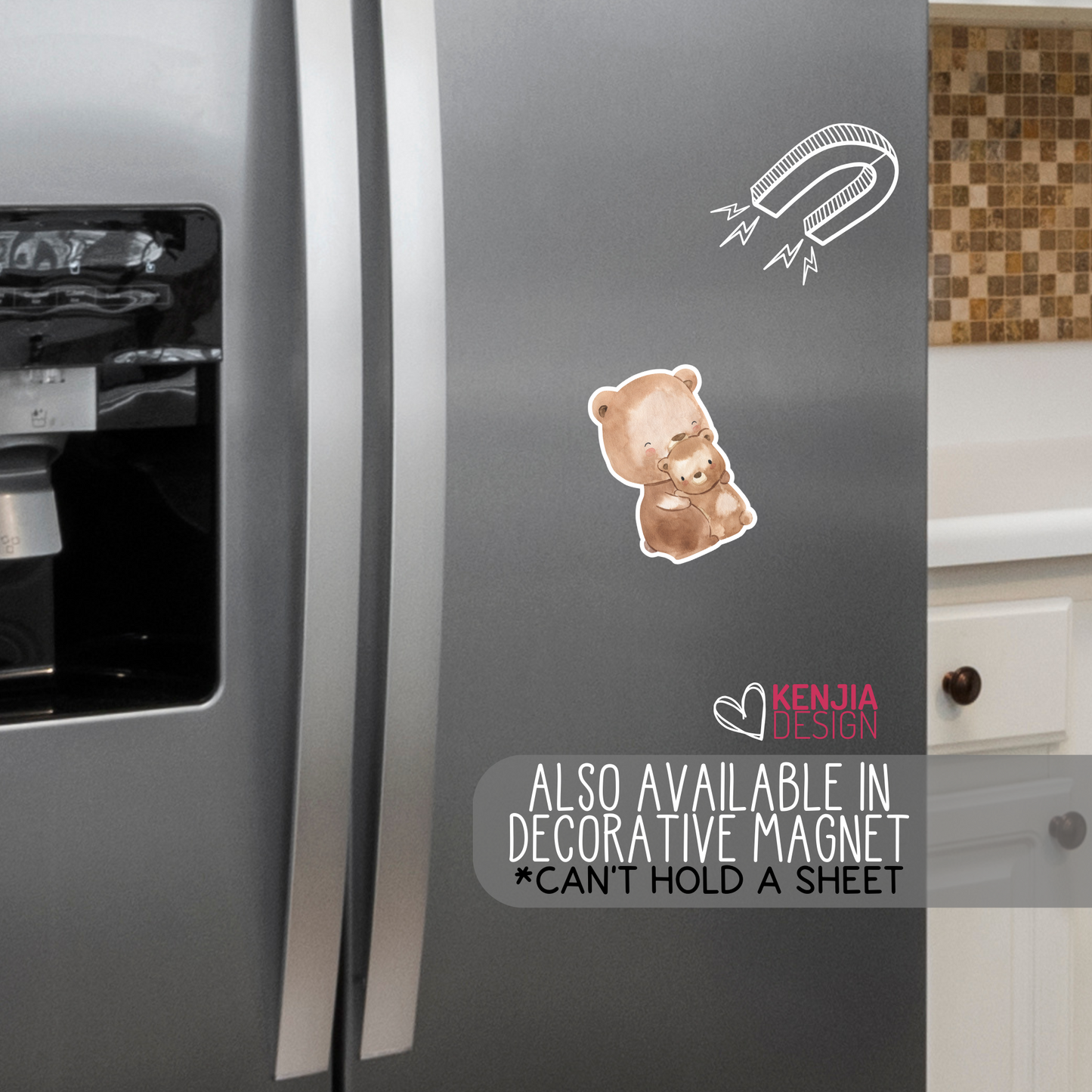 Woodland Stickers Baby Bear + Mom Animal Stickers