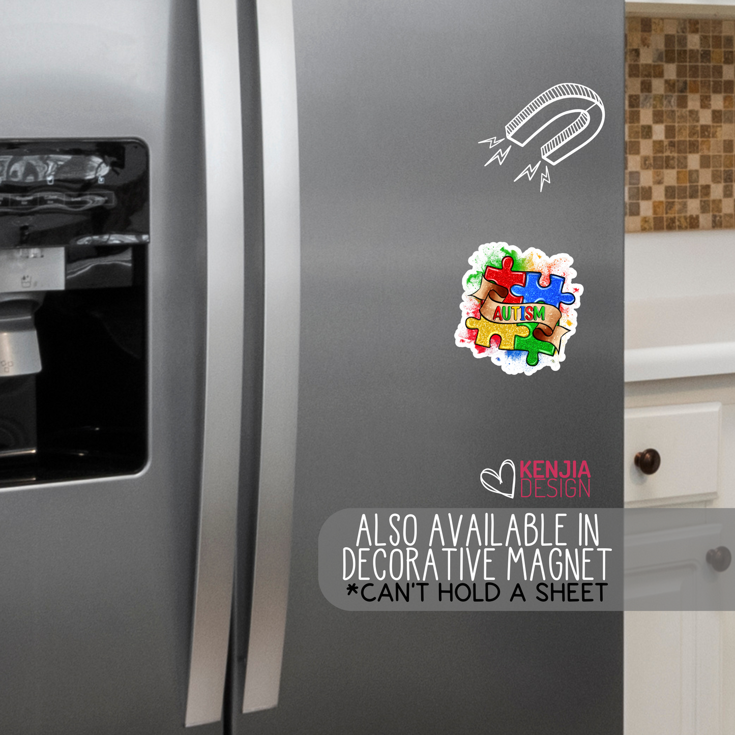 Autism Puzzle Pieces Stickers / Autism Awareness / Mental Health Matters / Neurodiversity, Neurospicy