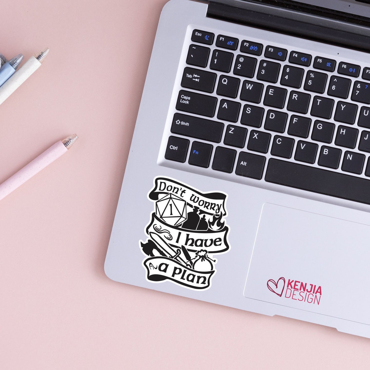 Don't Worry I Have a Plan Stickers  / DND Stickers / Dungeons and Dragons Lovers / DND Dice Stickers Gamer / Laptop, Kindle Stickers