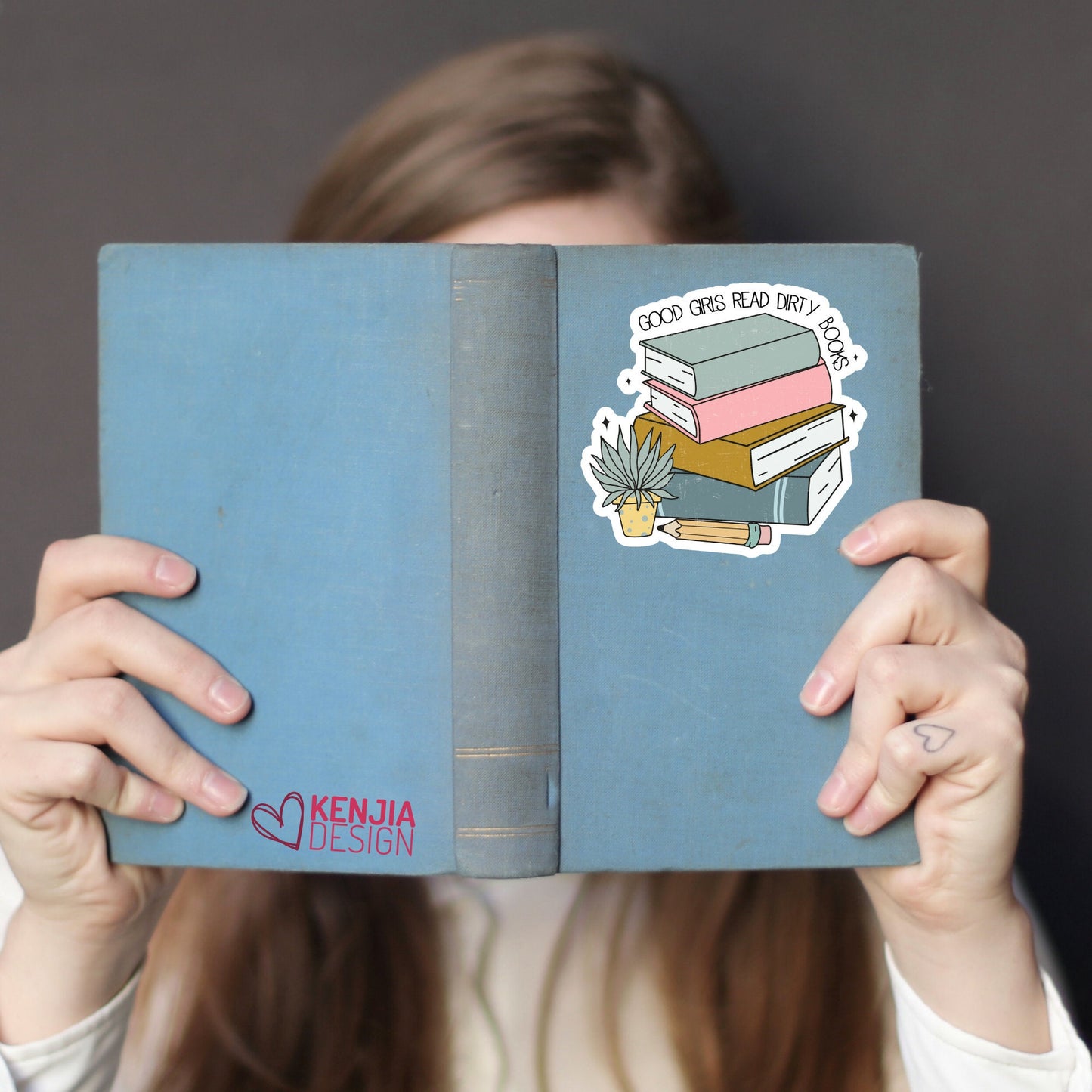 Funny Good Girls Read Dirty Books Stickers  | Waterproof Sticker for Planner, Kindle, Laptop Water Bottle Fridge Magnet / Bookish