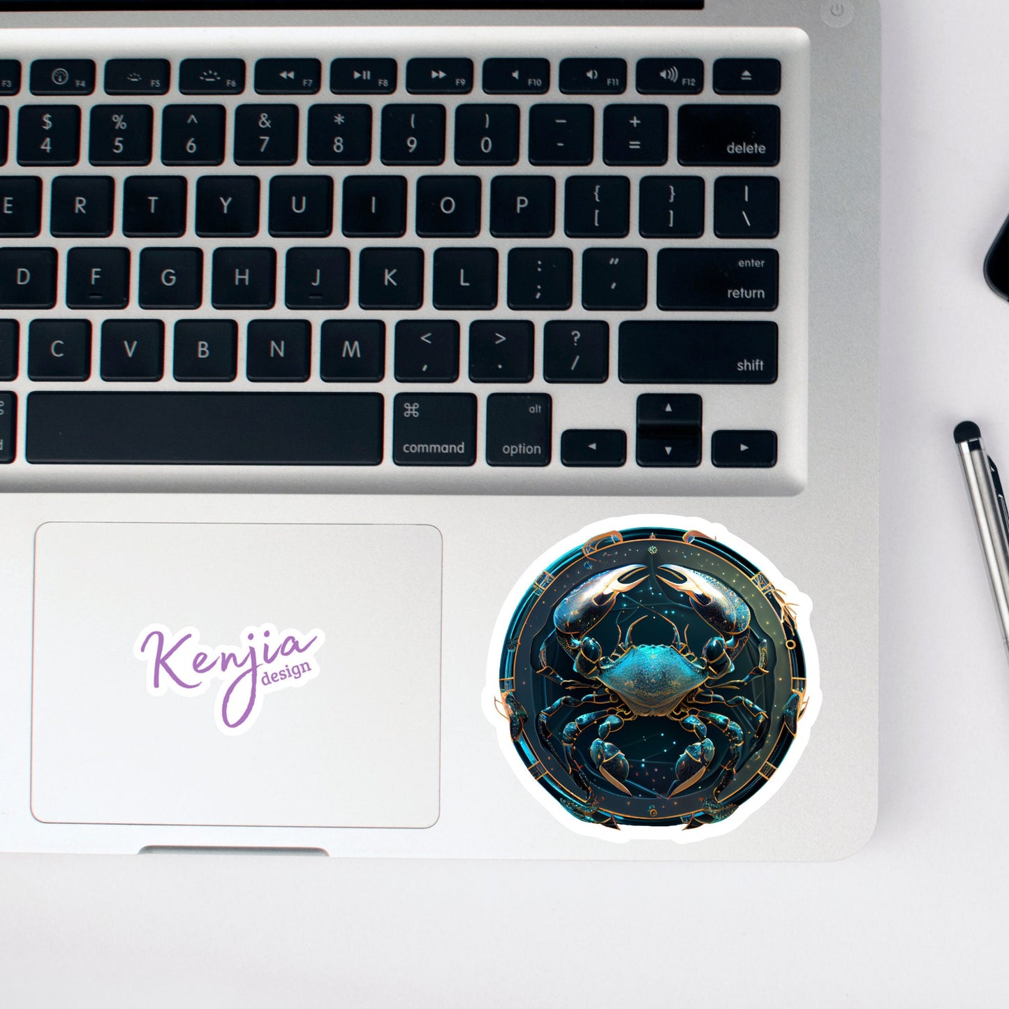 Astrology Zodiac Cancer Sign Sticker, Waterproof and Dishwasher Safe Handmade cute Vinyl Sticker gift, planner, bumper, laptop stickers