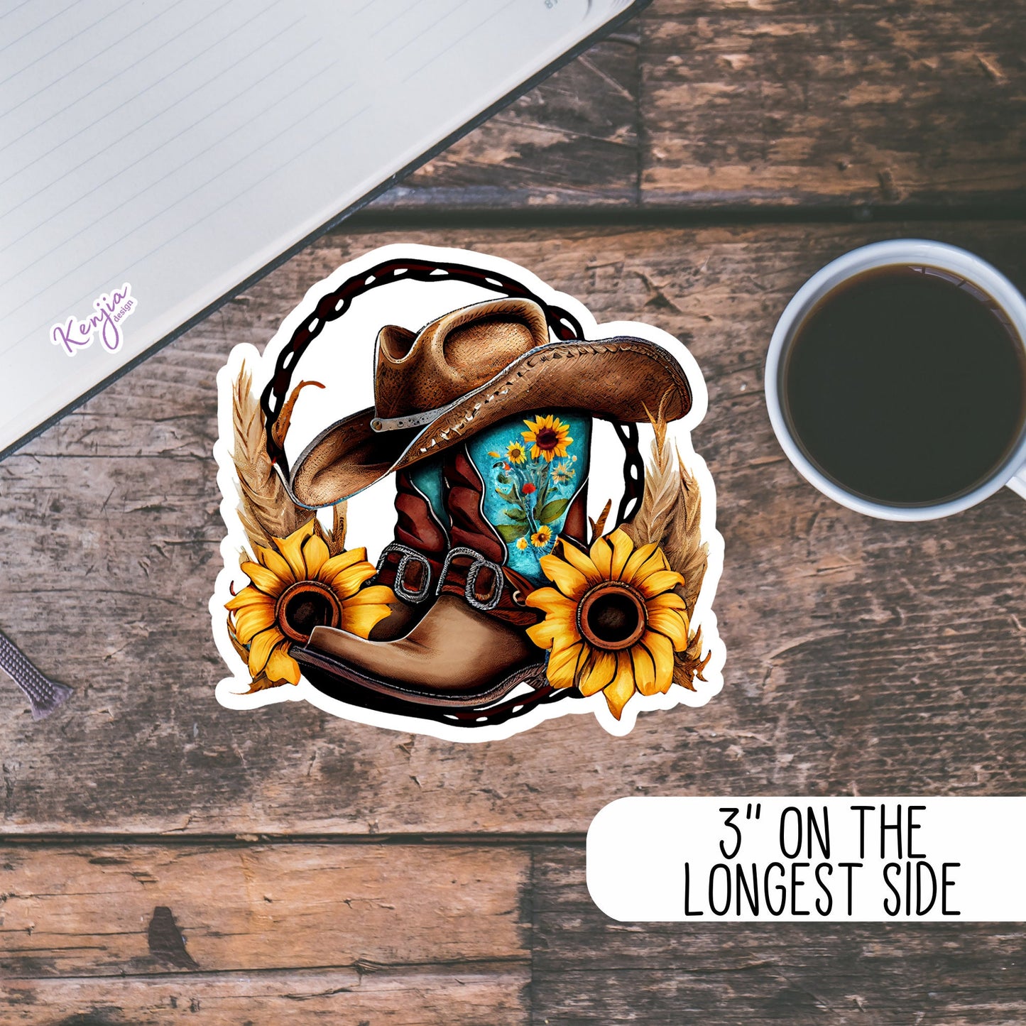 Western Horse Sticker For Water Bottle / Western Boots Stickers and Fridge Magnets For planner, book, Laptop, Kindle stickers