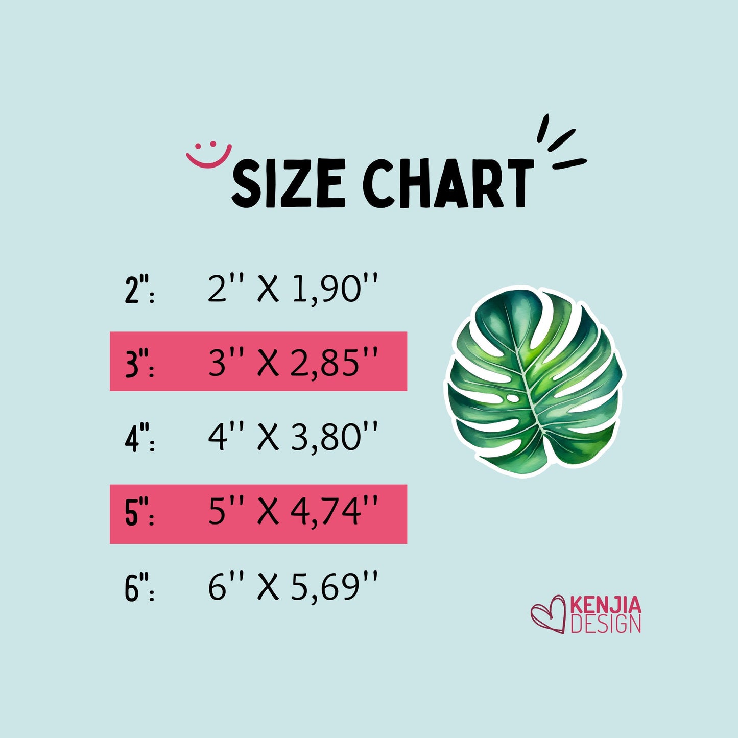 Monstera Leaf Stickers  | Watercolor Waterproof Sticker | House Plants Lover Water Bottle Sticker | Monstera art