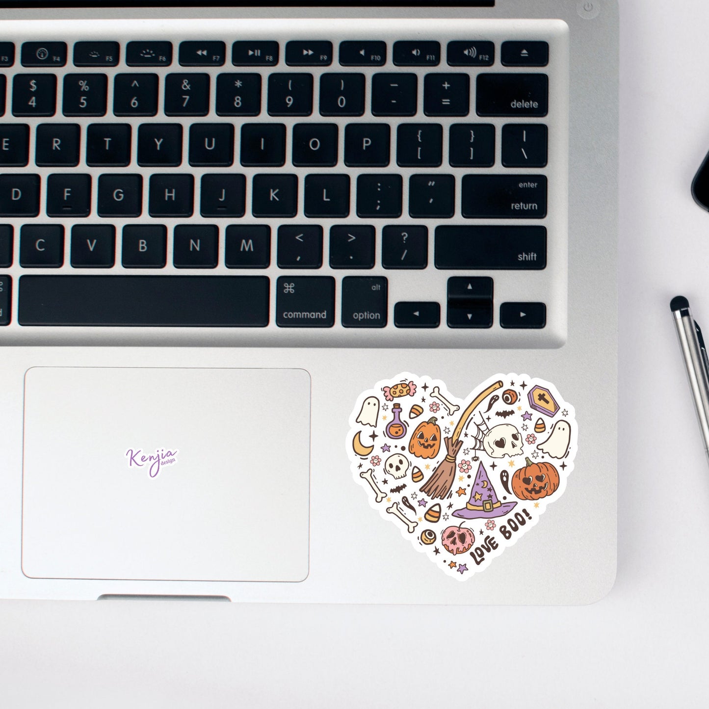 Retro Heart Halloween Sticker and Magnet, Vinyl stickers, for gift, Waterproof stickers for planner, book , laptop stickers