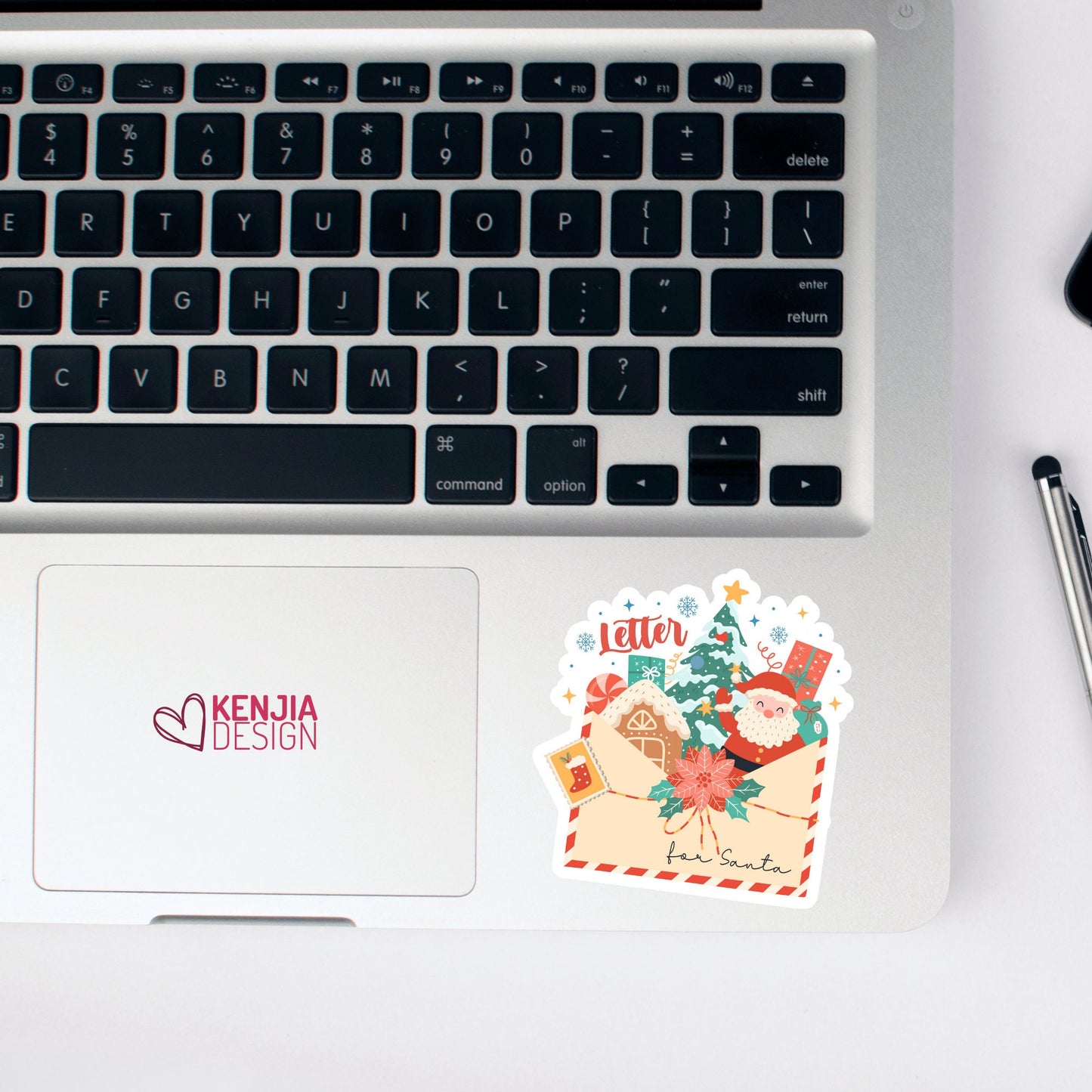Cute Funny Letter for Santa Stickers  | Holiday Gifts Sticker for Planner Laptop Water Bottle, Kindle, Gift Card, Fridge Magnet
