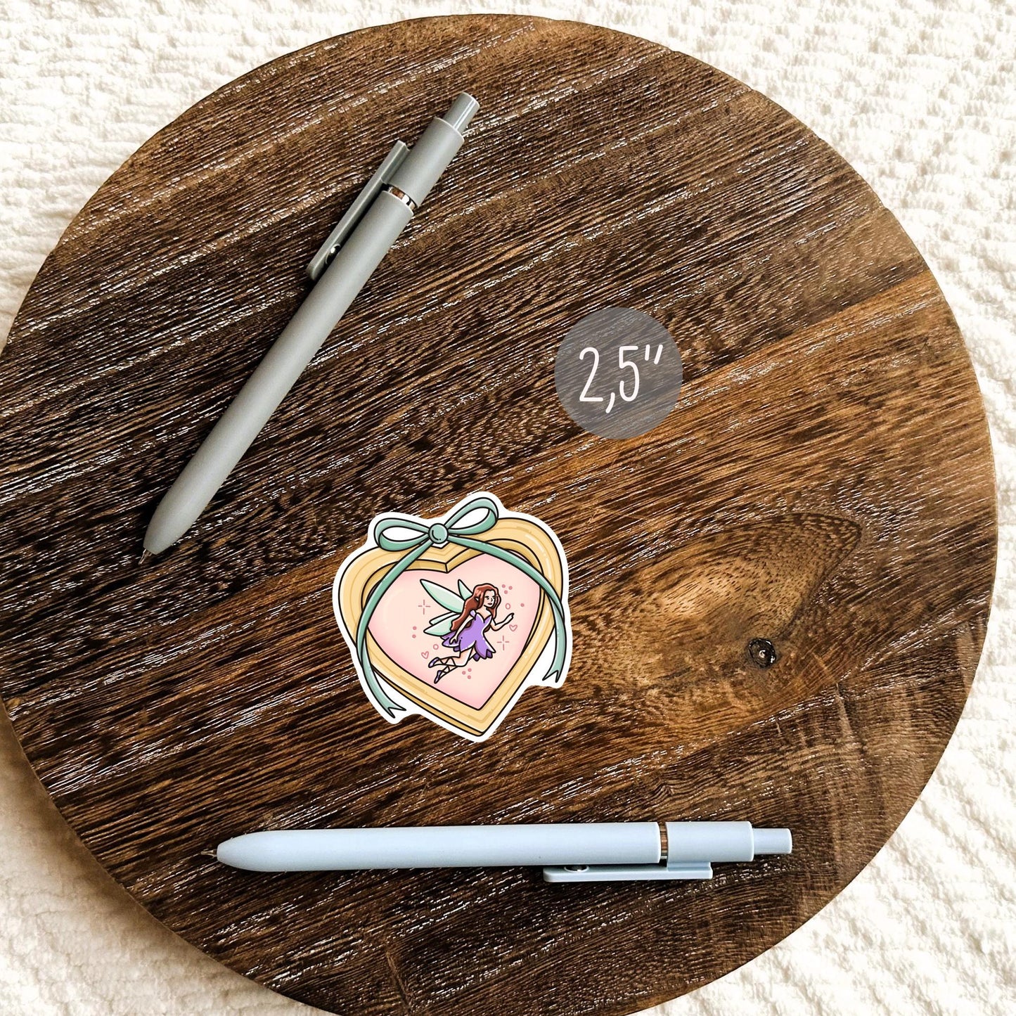 Purple Heart Locket Sticker / Fairy Tale Gift / Fantasy Bookish Decal / Magical Book Lover / Romantic Reading / Girly Aesthetic