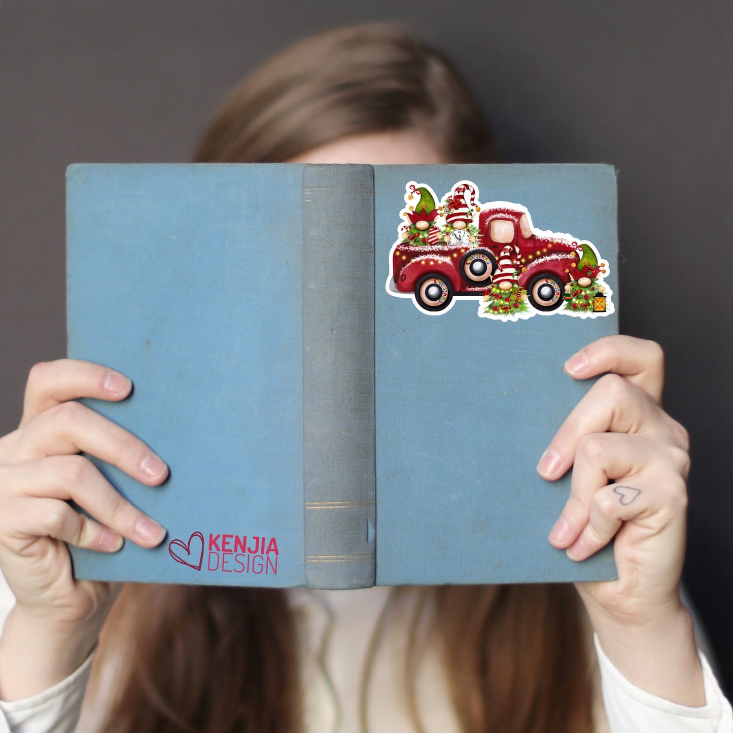 12 Days of Christmas Gnome Stickers  Vintage Red Truck Christmas Deco for Holiday Planner Stickers Gifts, Dishwasher Magnet