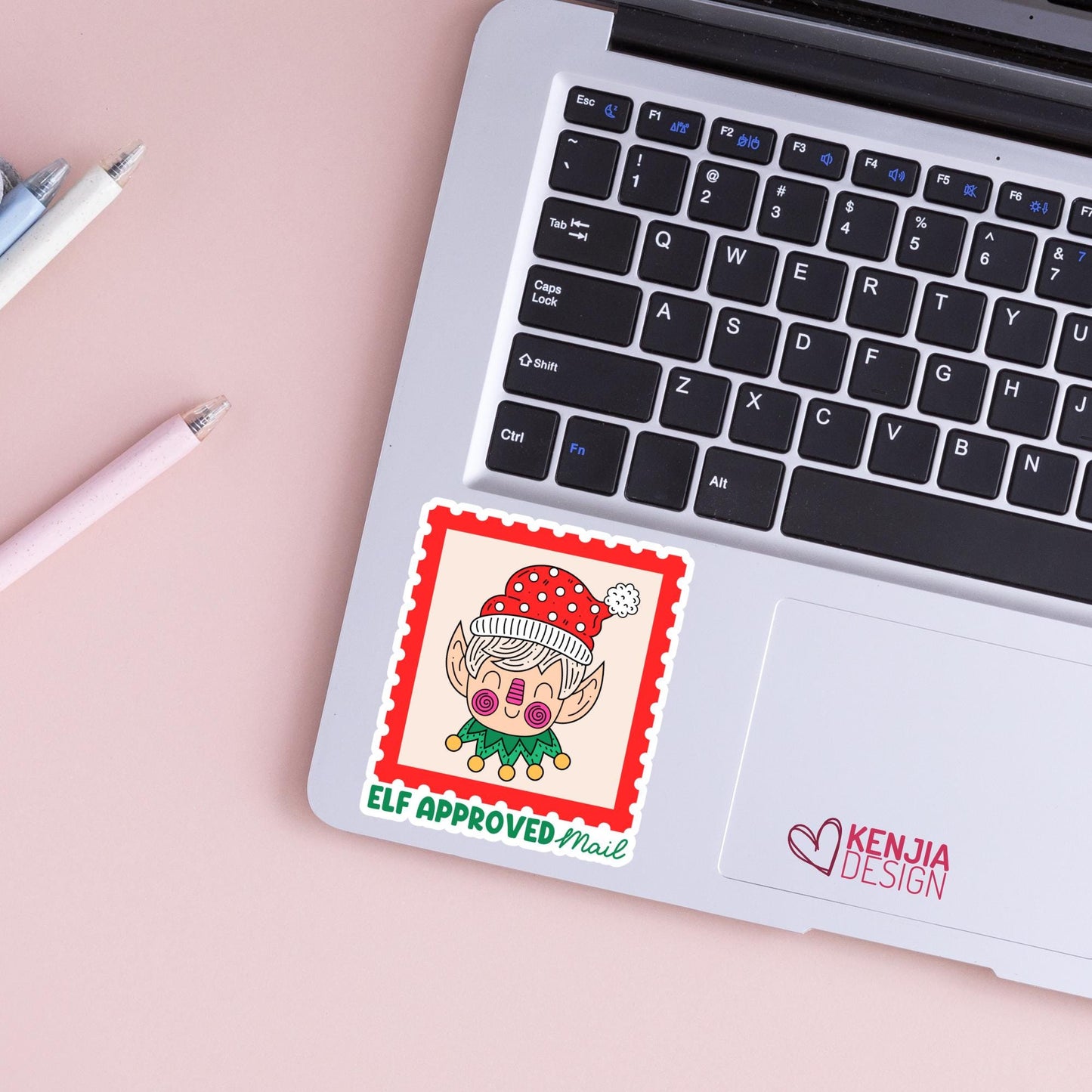 Elf Approved Mail Stickers / Christmas Stickers / North Pole Stickers / Elf Shipping Labels  / Santa Mail / Laptop & Kindle Stickers