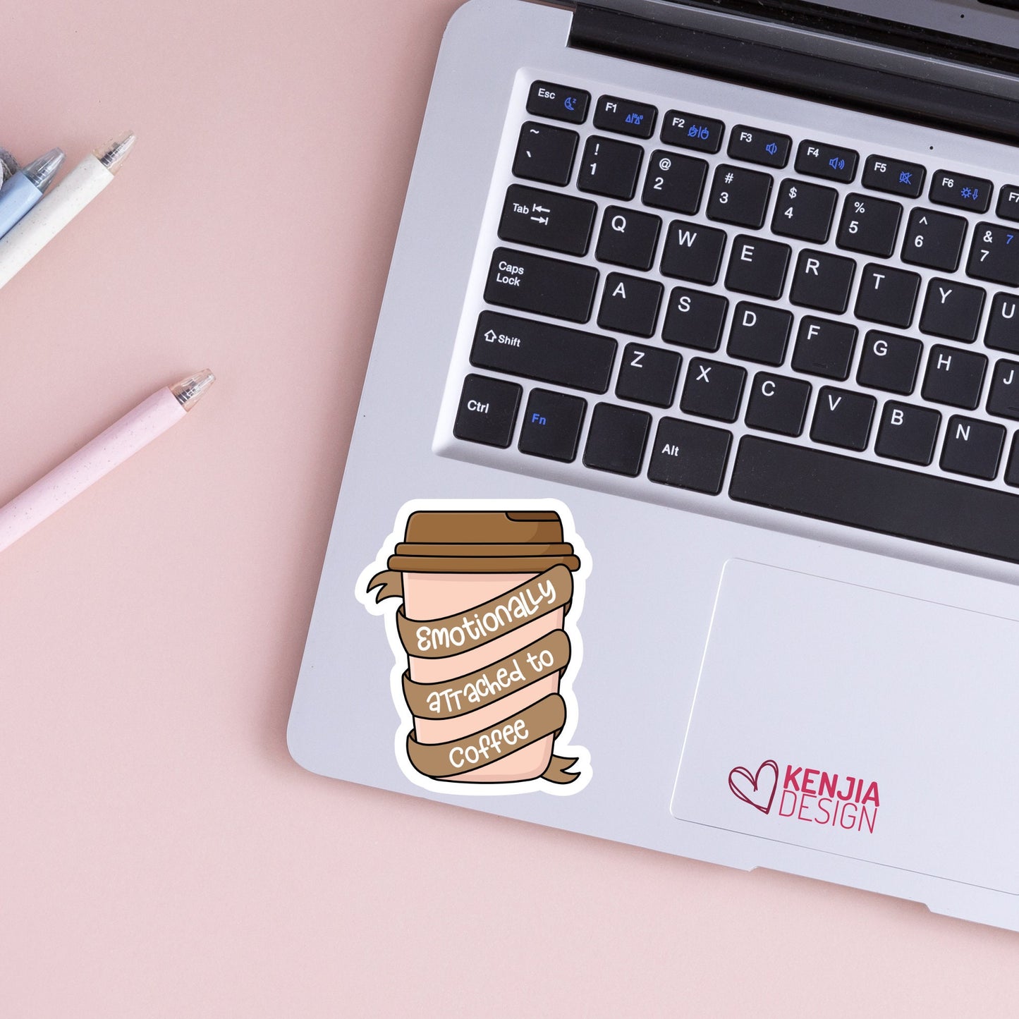 Emotional Support Coffee Stickers and Fridge Magnets, Coffee Lover addict Girl Gift, Caffeine Queen Decor, Coffee mom and nurses for Jars