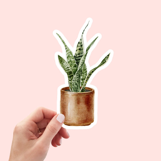 House plants Sticker,  Waterproof and Dishwasher Safe Handmade cute Vinyl Sticker for gift, planner, book and laptop stickers