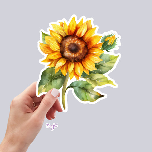 Sunflower Stickers , Planner stickers, laptop stickers, Cute Stickers, Refrigerator and Dishwasher Magnet