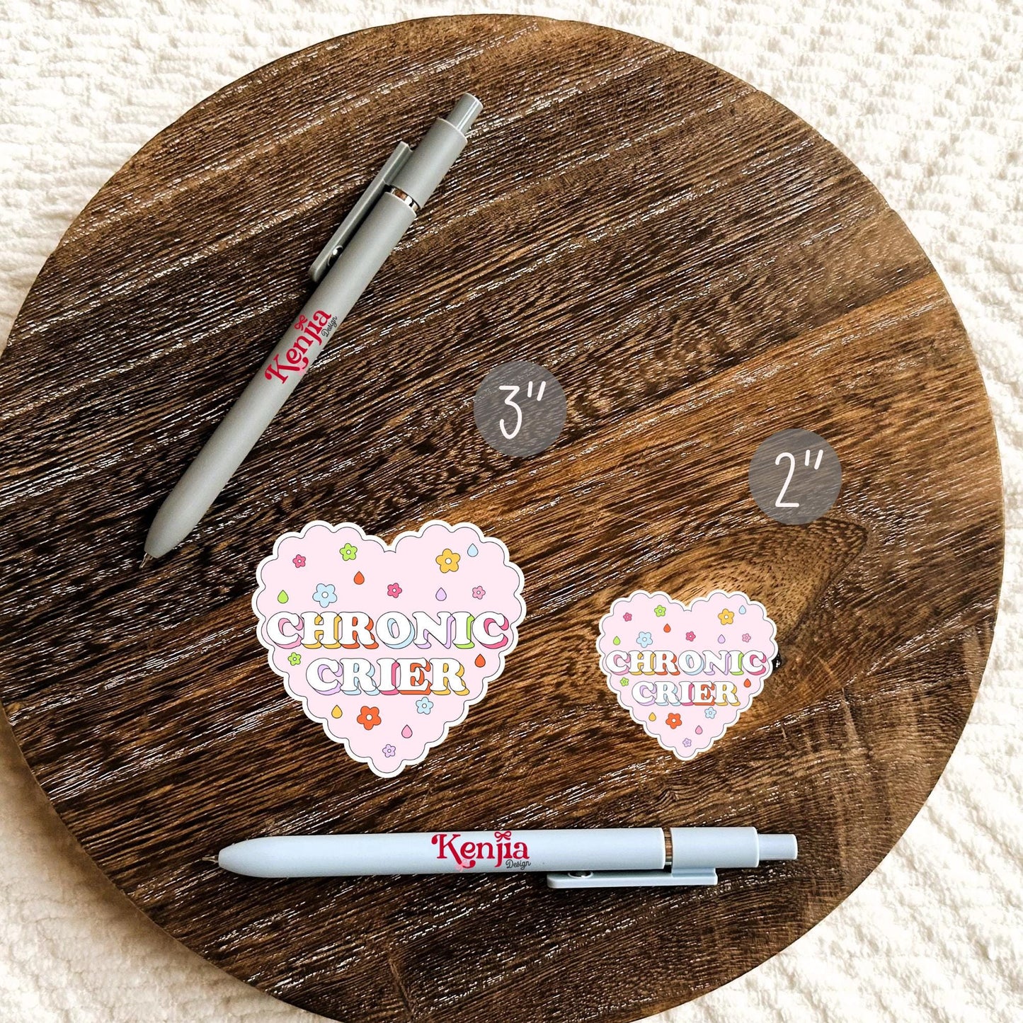 Chronic Crier Sticker / Funny Cute Mental Health Sticker / Relatable Emotional Girl Anxiety Gift / Overthinking Sticker / Self Care