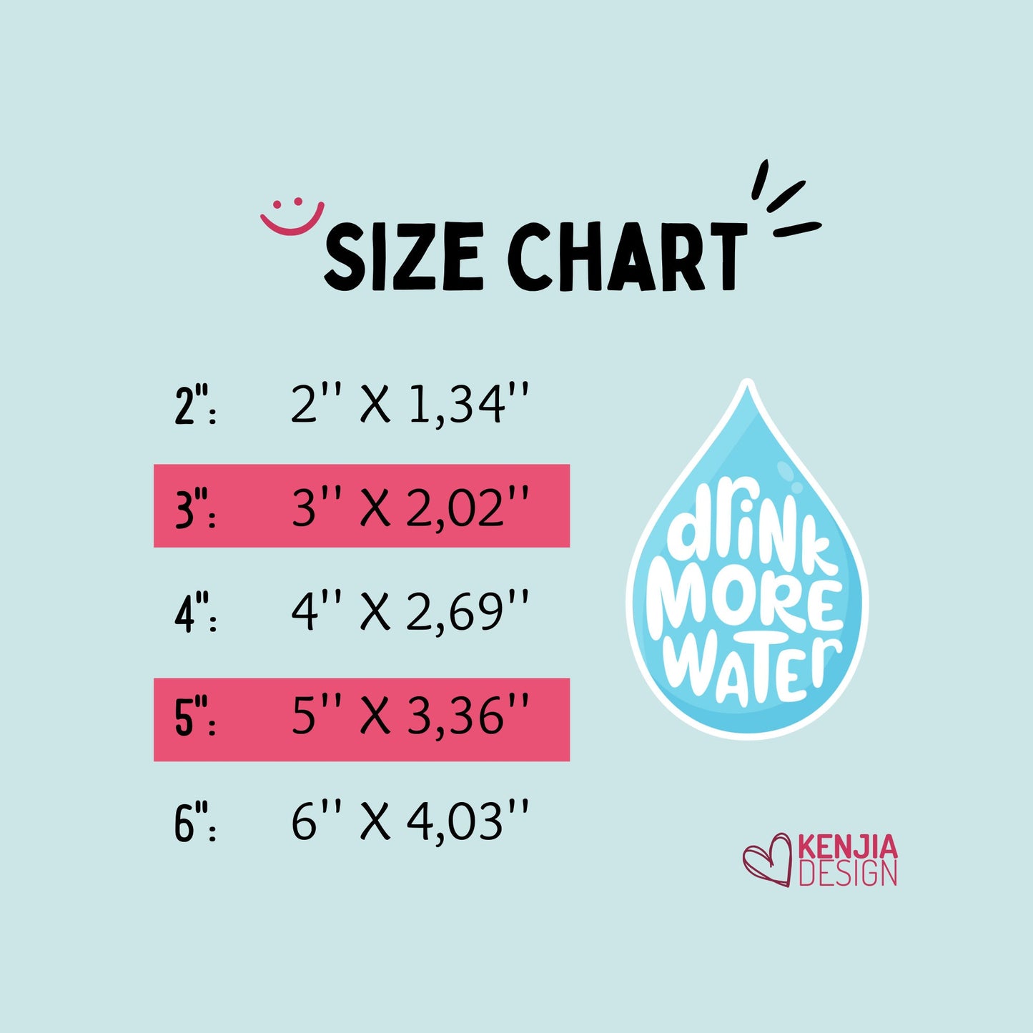 Drink More Water Sticker, Funny Hydration Reminder, Water Bottle, Laptop