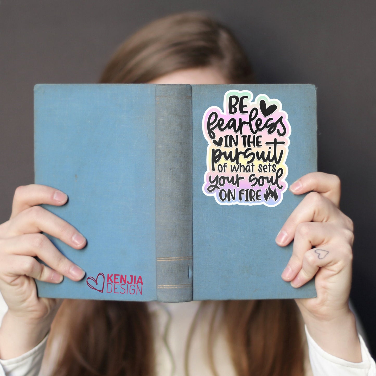 Be Fearless In the Pursuit of What Sets Your Soul On Fire, Mental Health Stickers and Fridge Magnets, Christian Inspirational and Motivation