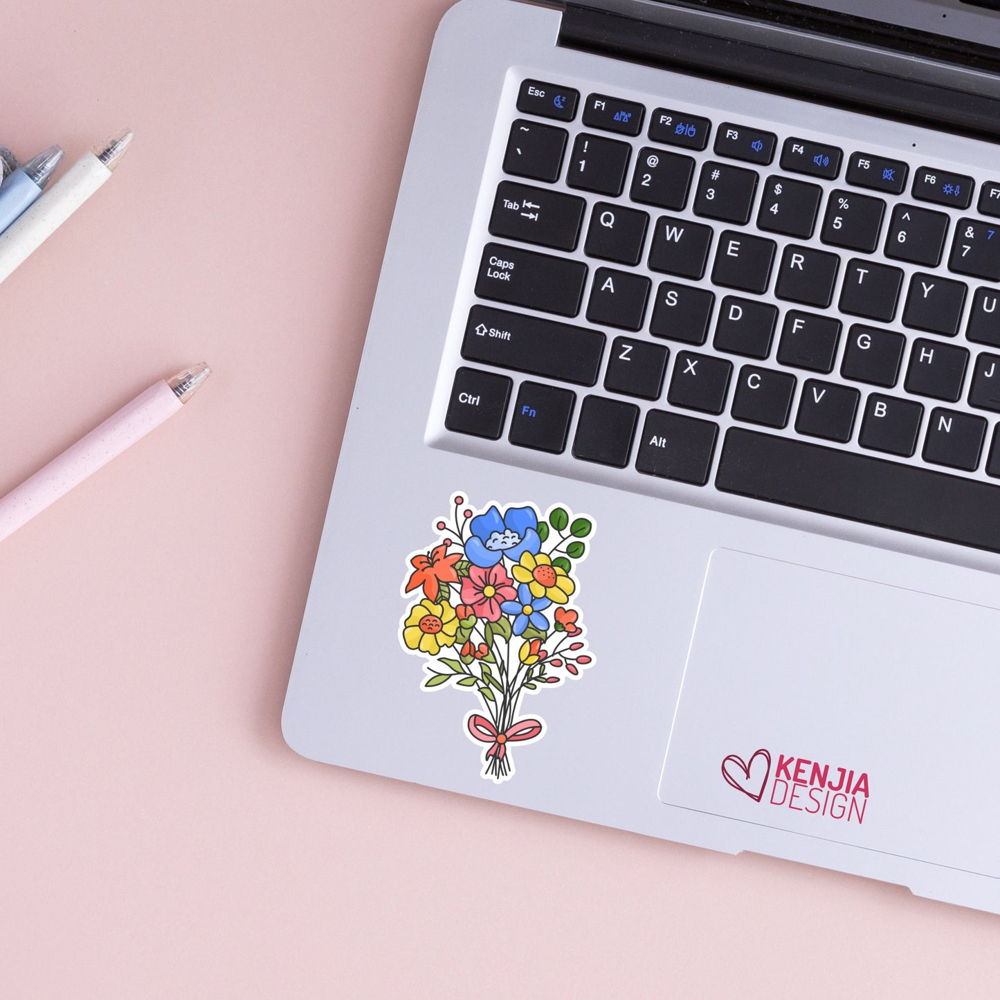 Flowers Stickers  / Flower Bouquet Sticker / Wildflowers Floral Bunch / Wild Flower Lover Gift / Laptop, Planner, Kindle Stickers